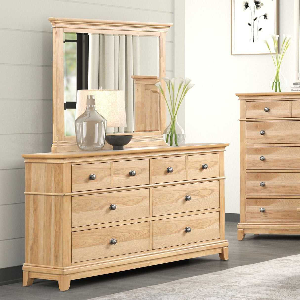 McHenry Natural Oak Dresser by Furniture of America at Eve Furniture