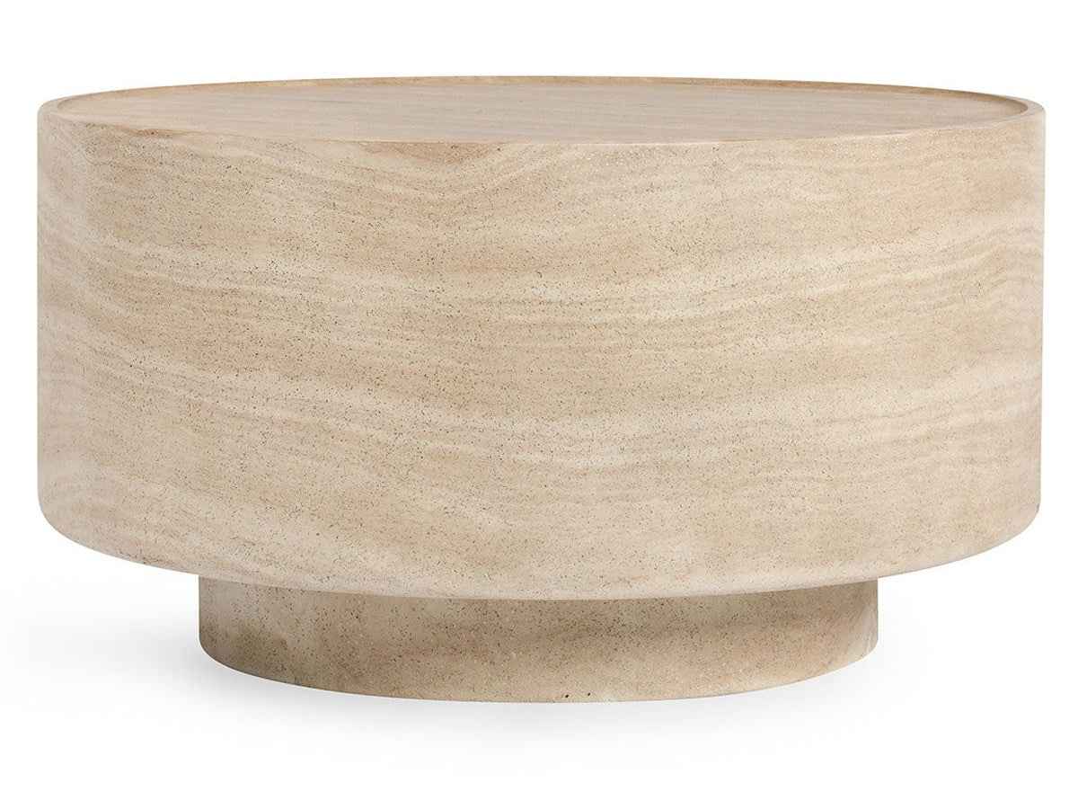 Mckenna Natural Outdoor Round Coffee Table by Classic Home at Eve Furniture