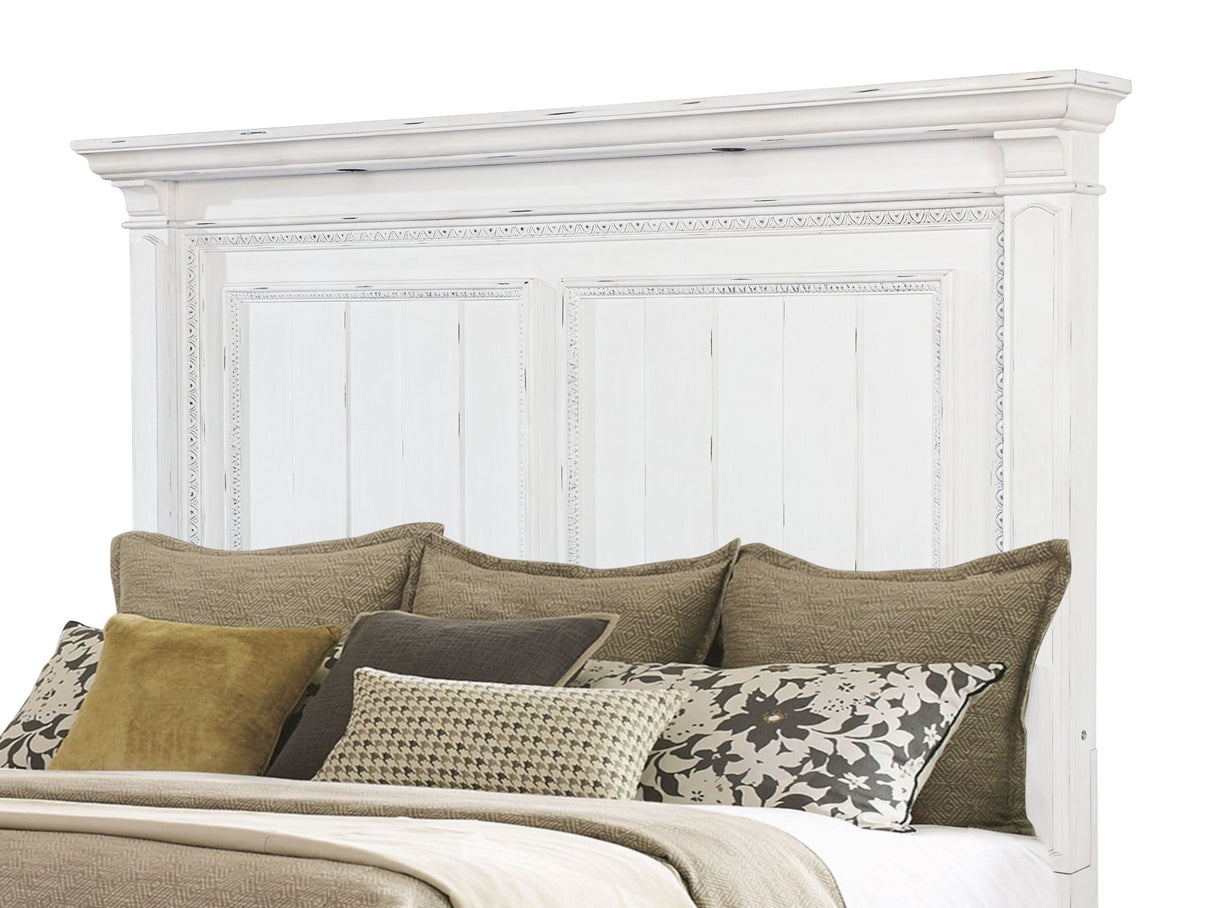 McKinney Vintage White California King LED Light Panel Bed by Coaster at Eve Furniture