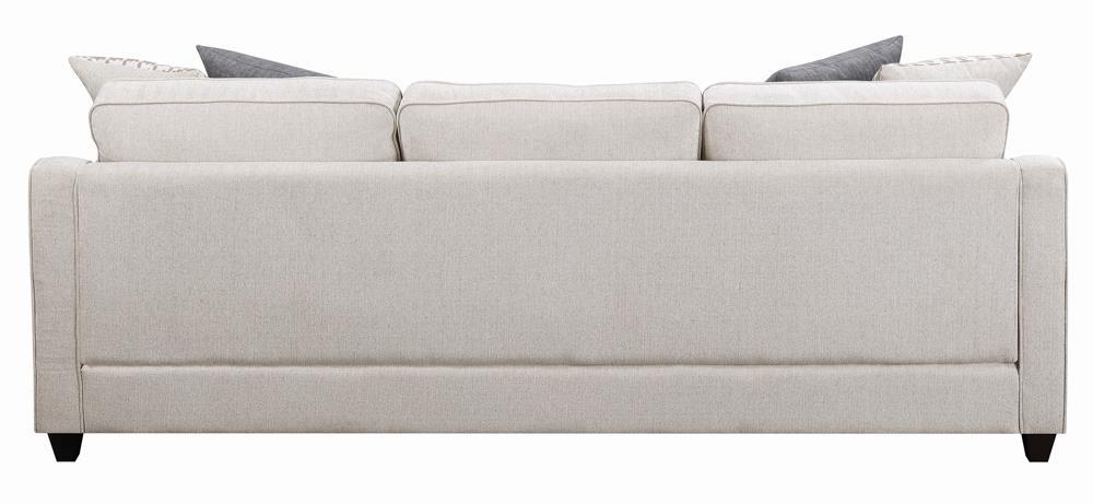 Mcloughlin Platinum Upholstered Sloped Arm Sectional Sofa by Coaster at Eve Furniture
