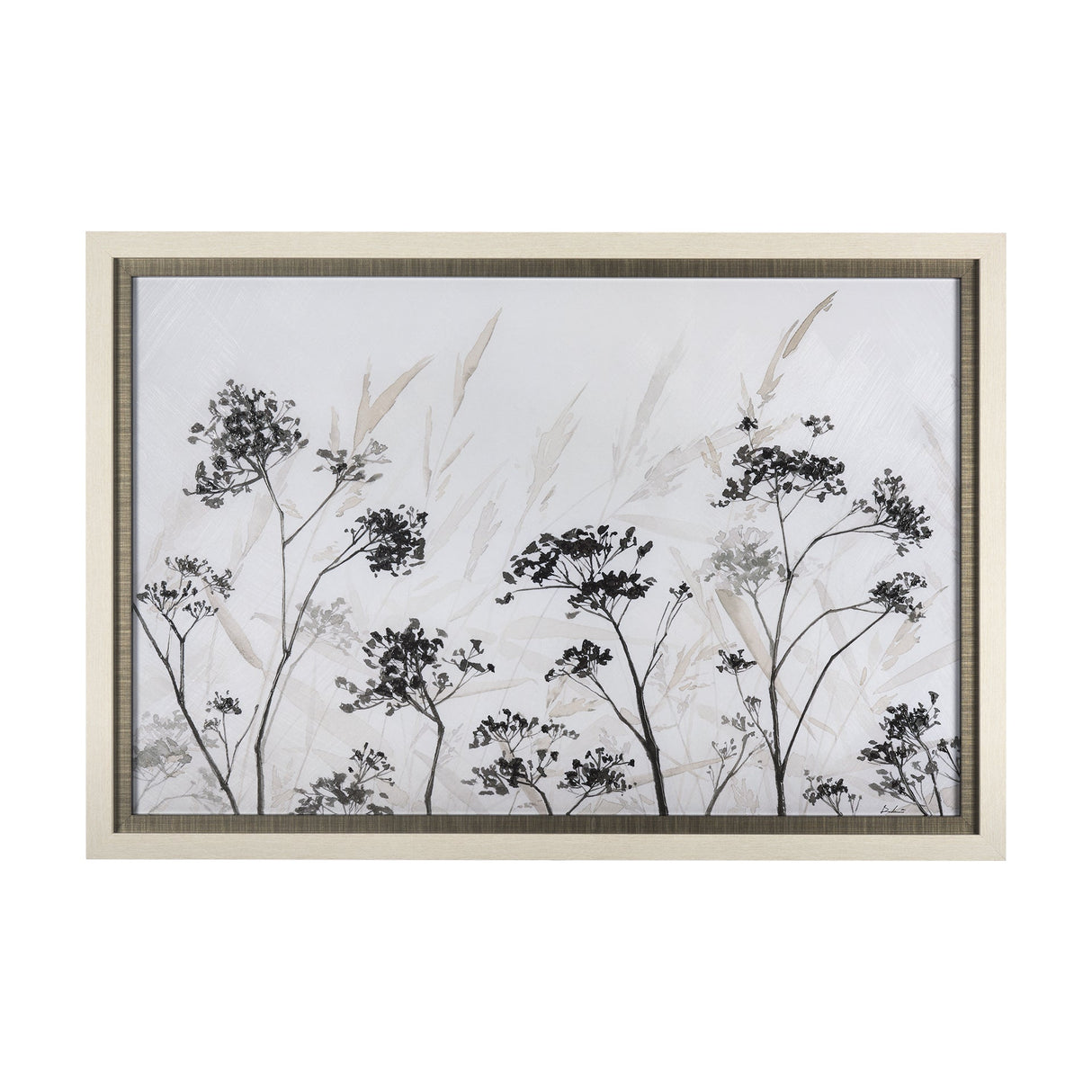 Meadow by Mercana Studio a Hand Embellished Textured Framed Art Print Matted under Glass by Mercana at Eve Furniture