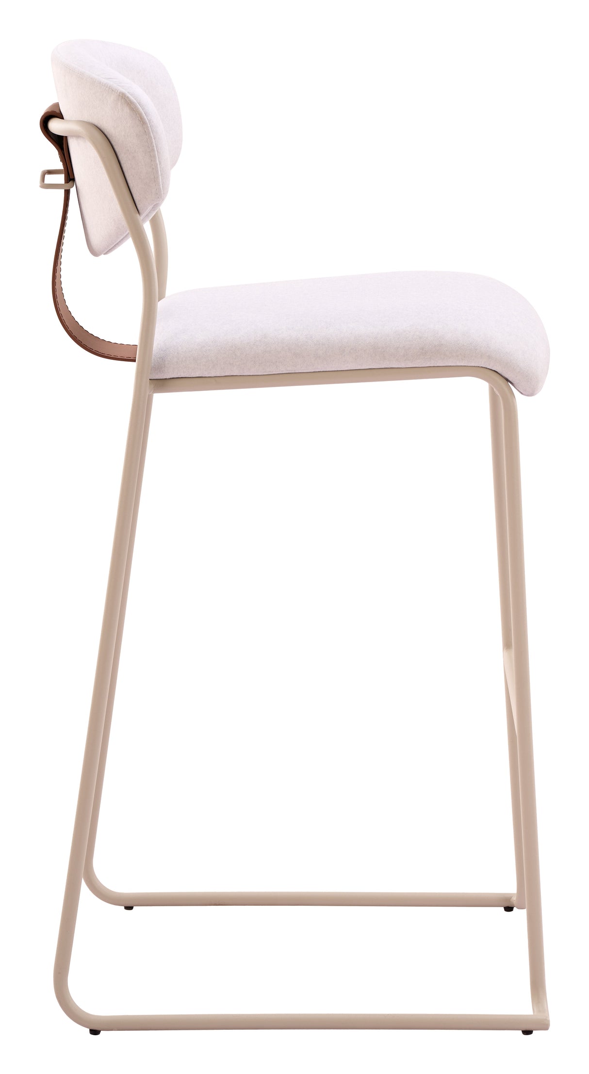 Meadow Cloud White Barstool (Set of 4) by Zuomod at Eve Furniture
