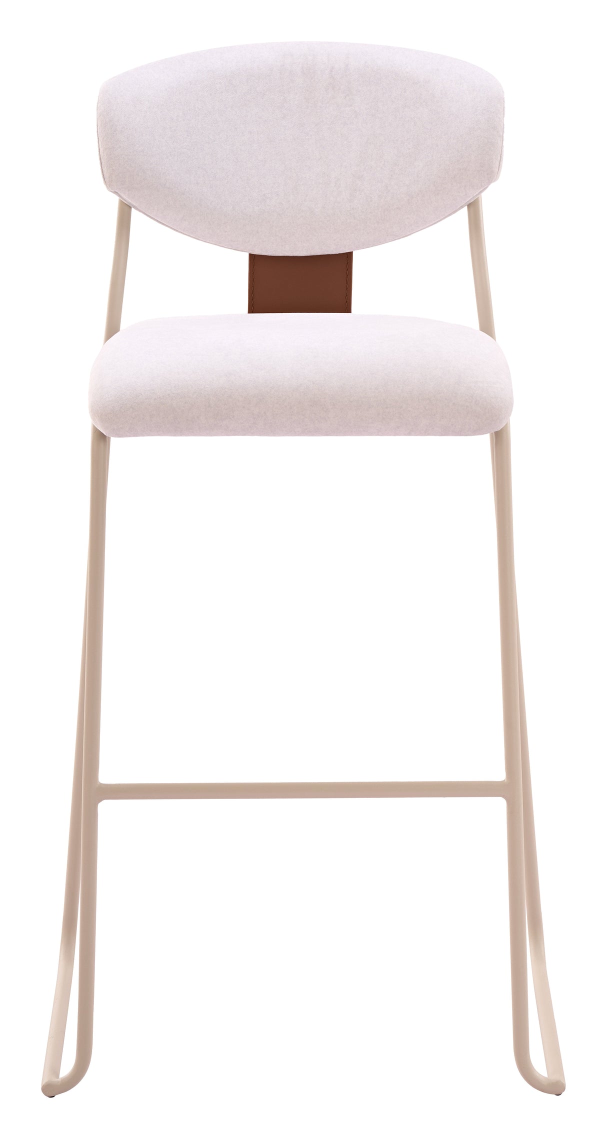 Meadow Cloud White Barstool (Set of 4) by Zuomod at Eve Furniture