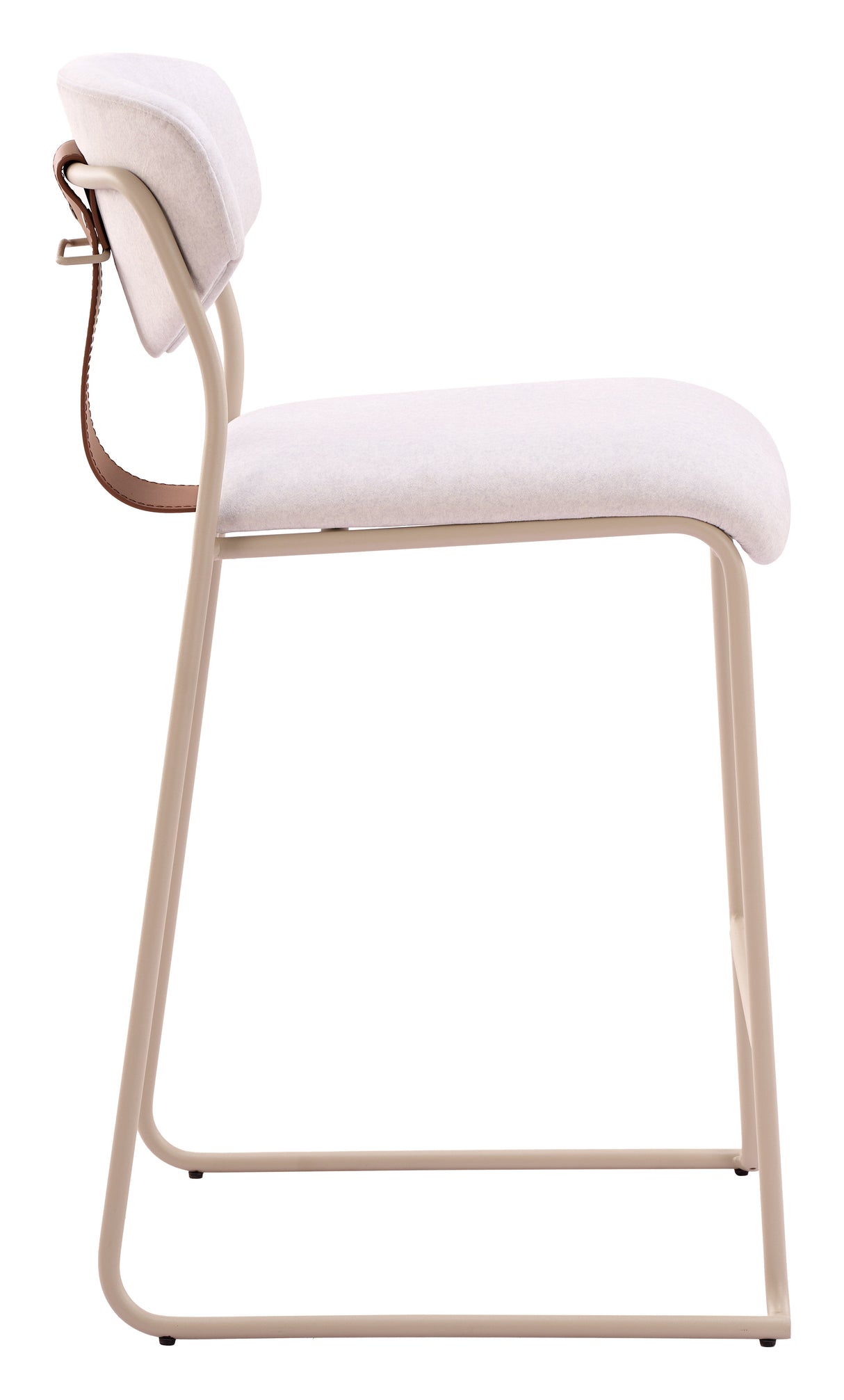 Meadow Cloud White Counter Stool (Set of 4) by Zuomod at Eve Furniture