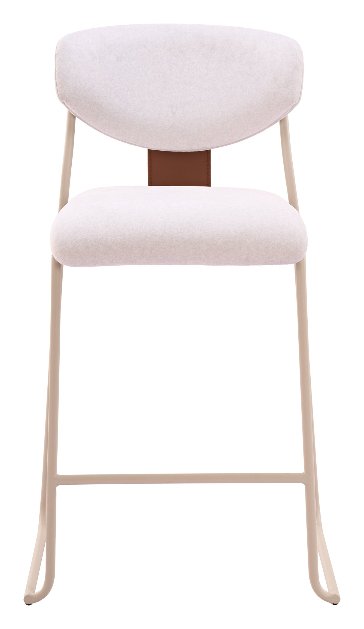 Meadow Cloud White Counter Stool (Set of 4) by Zuomod at Eve Furniture