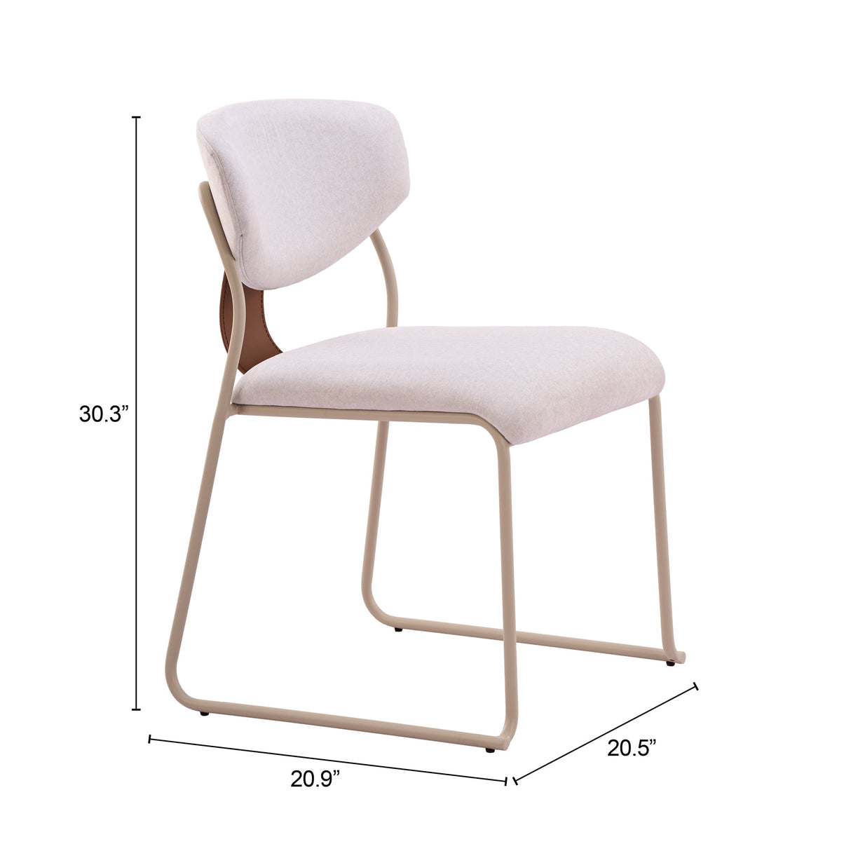 Meadow Cloud White Dining Chair (Set of 4) by Zuomod at Eve Furniture