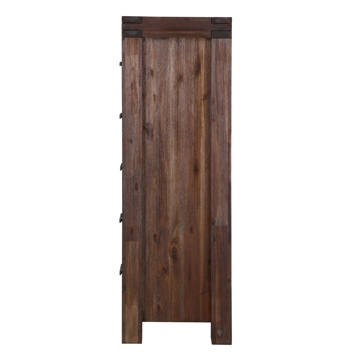 Meadow Five Drawer Solid Wood Chest in Brick Brown by Modus Furniture at Eve Furniture