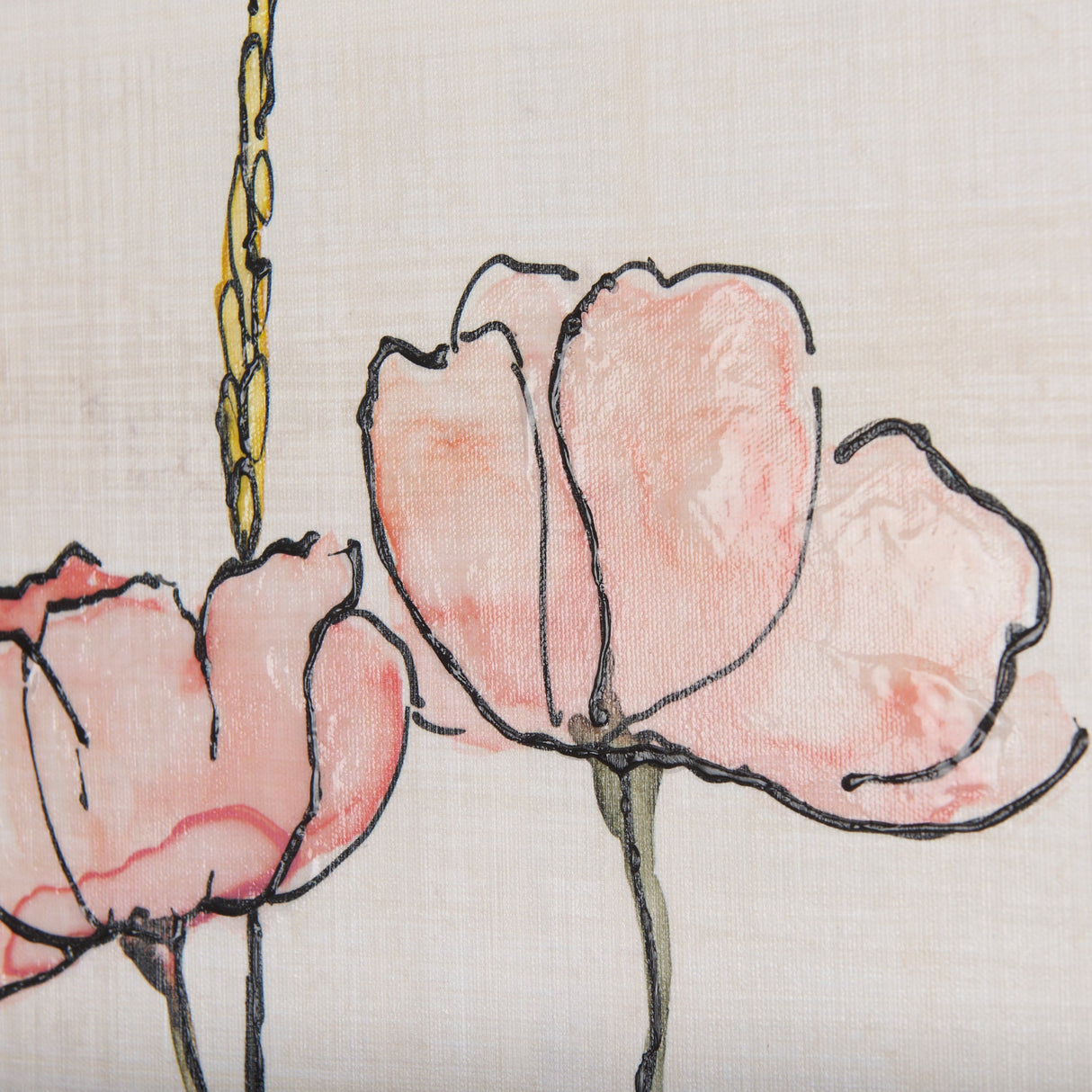 Meadow flowers II by Mercana Studio a Hand Embellished Textured Canvas by Mercana at Eve Furniture