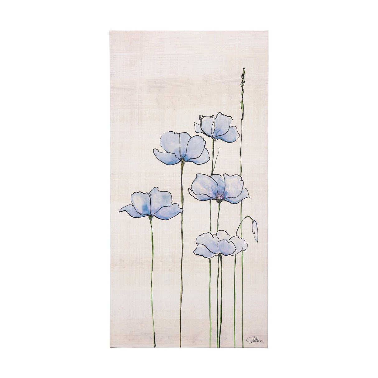 Meadow flowers IV by Mercana Studio a Hand Embellished Textured Canvas by Mercana at Eve Furniture
