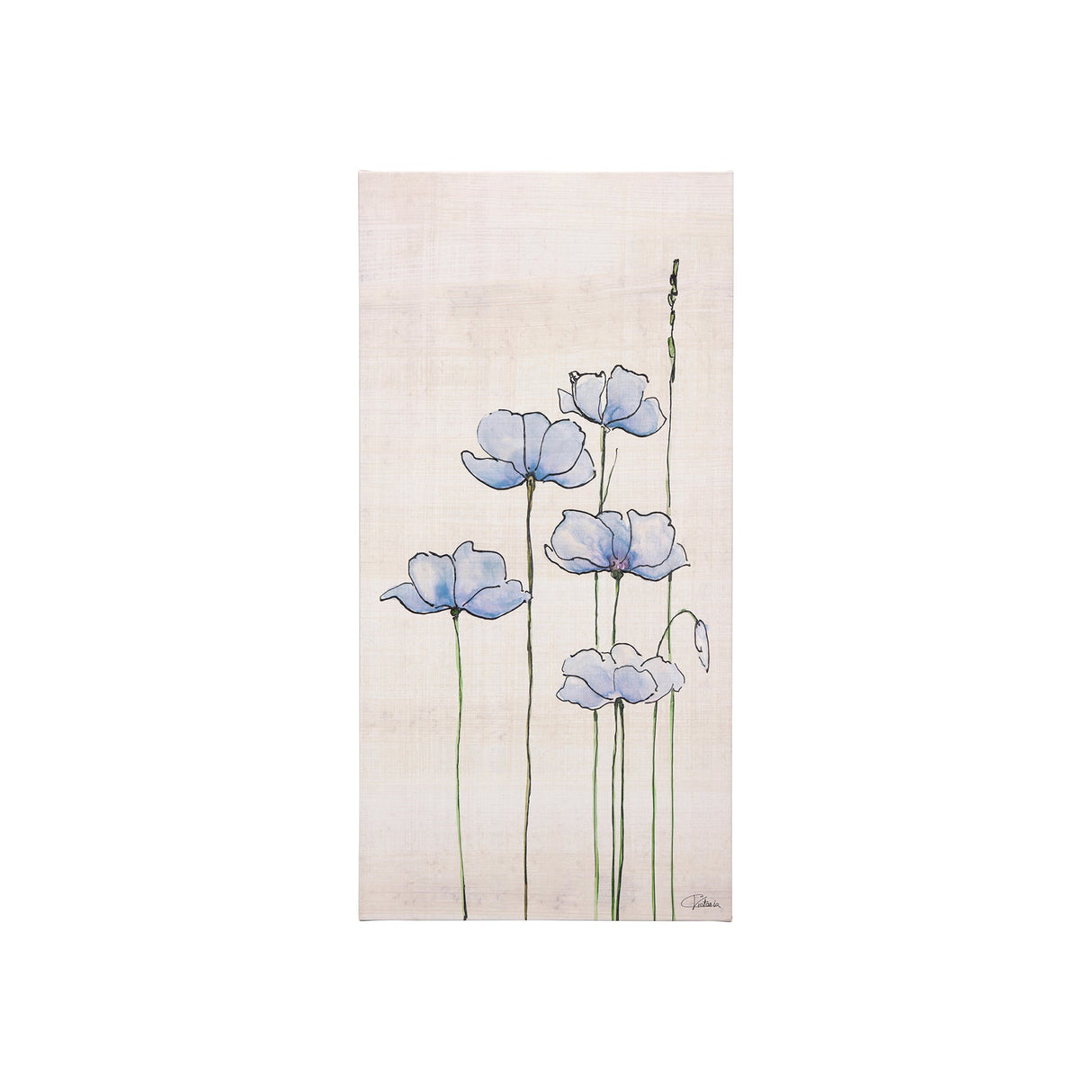 Meadow flowers IV by Mercana Studio a Hand Embellished Textured Canvas by Mercana at Eve Furniture