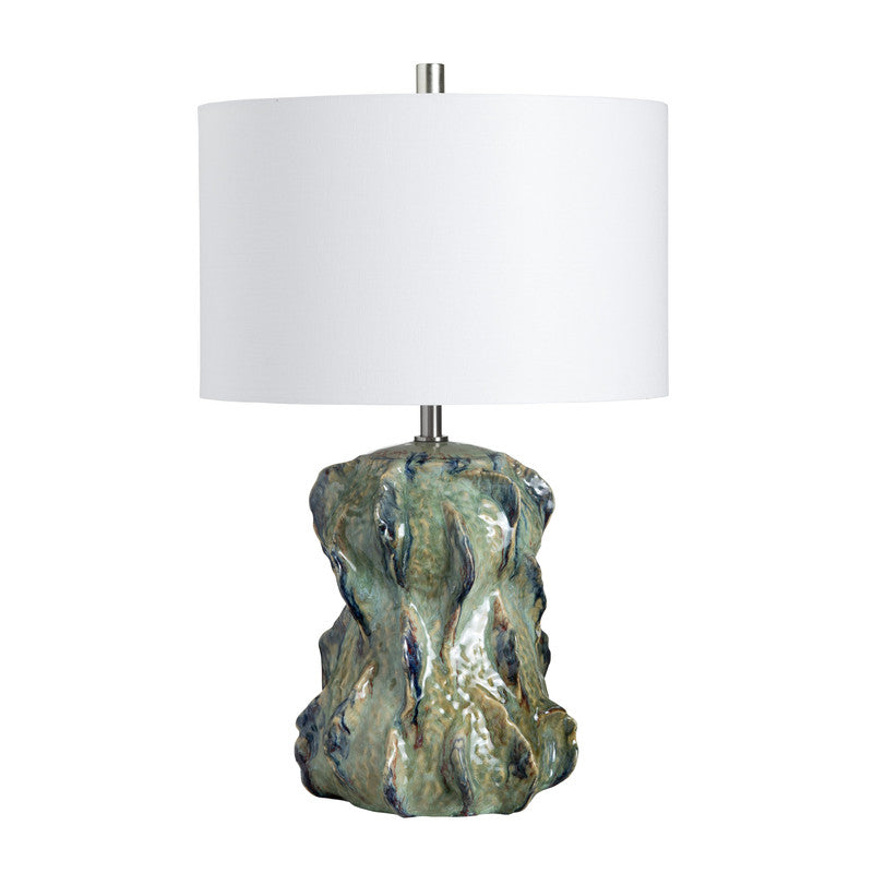 Meadow Green/Taupe/Navy Table Lamp by Crestview at Eve Furniture