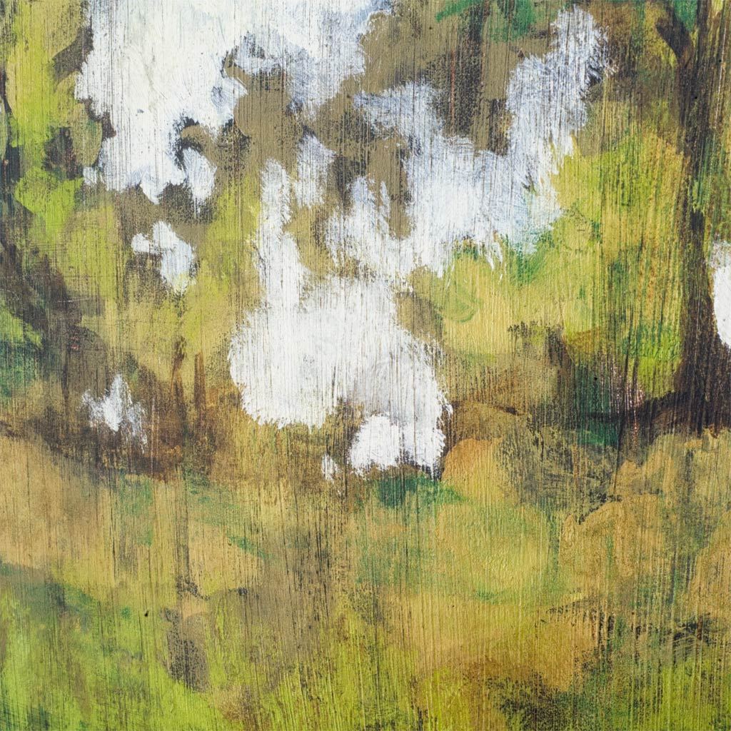 Meadow Lands I by Jennifer Goldberger Hand Embellished Textured Framed Art Print Matted under Glass by Mercana at Eve Furniture