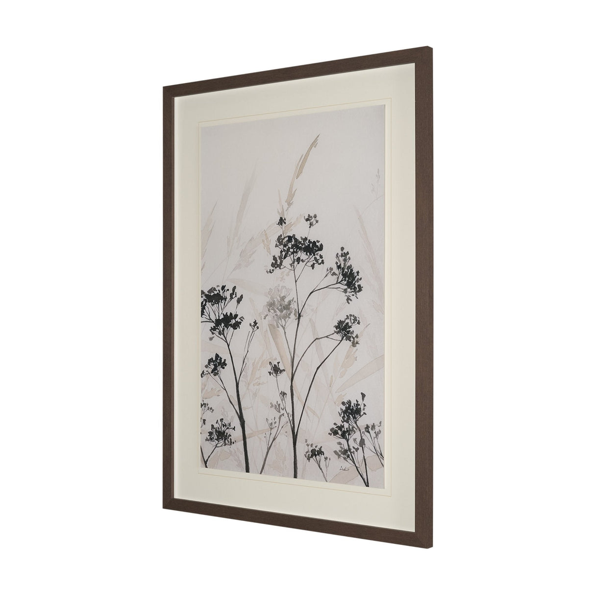 Meadow R by Mercana Studio Hand Embelished Textured Framed Artwork Matted under Glass by Mercana at Eve Furniture