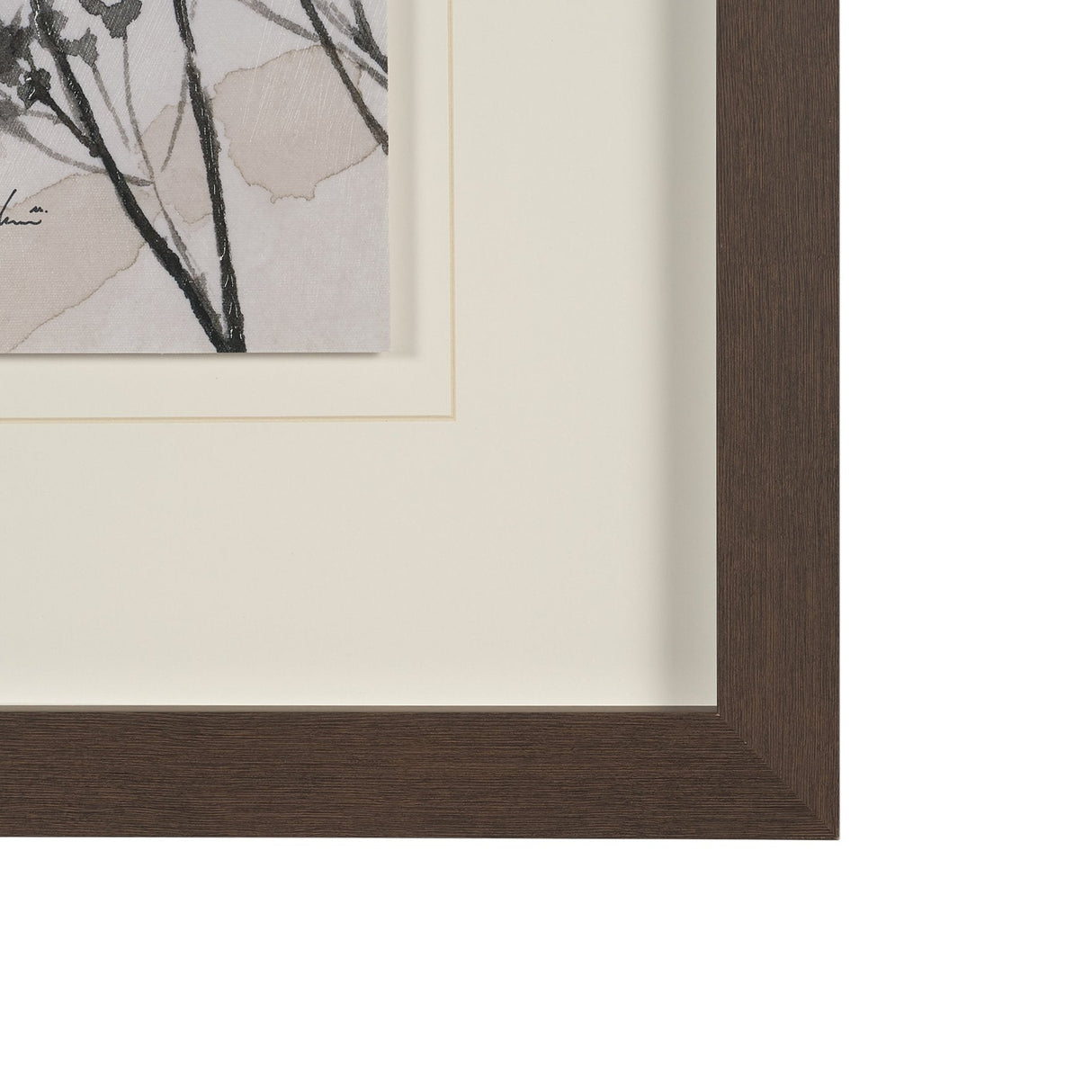 Meadow R by Mercana Studio Hand Embelished Textured Framed Artwork Matted under Glass by Mercana at Eve Furniture