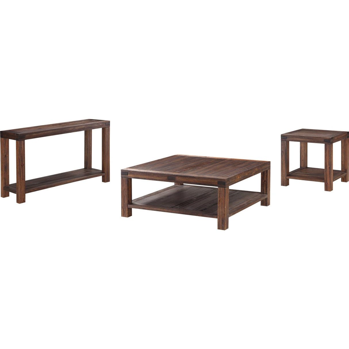 Meadow Solid Wood Console Table in Brick Brown by Modus Furniture at Eve Furniture