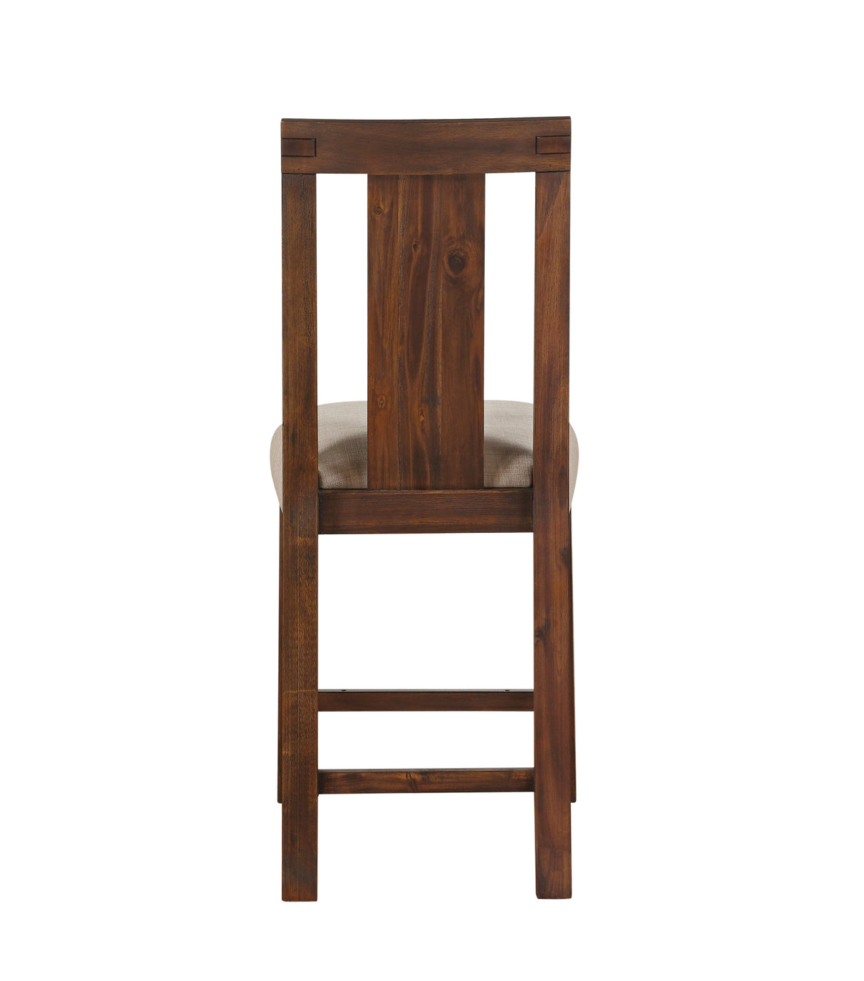 Meadow Solid Wood Upholstered Kitchen Counter Stool in Brick Brown (Set of 2) by Modus Furniture at Eve Furniture