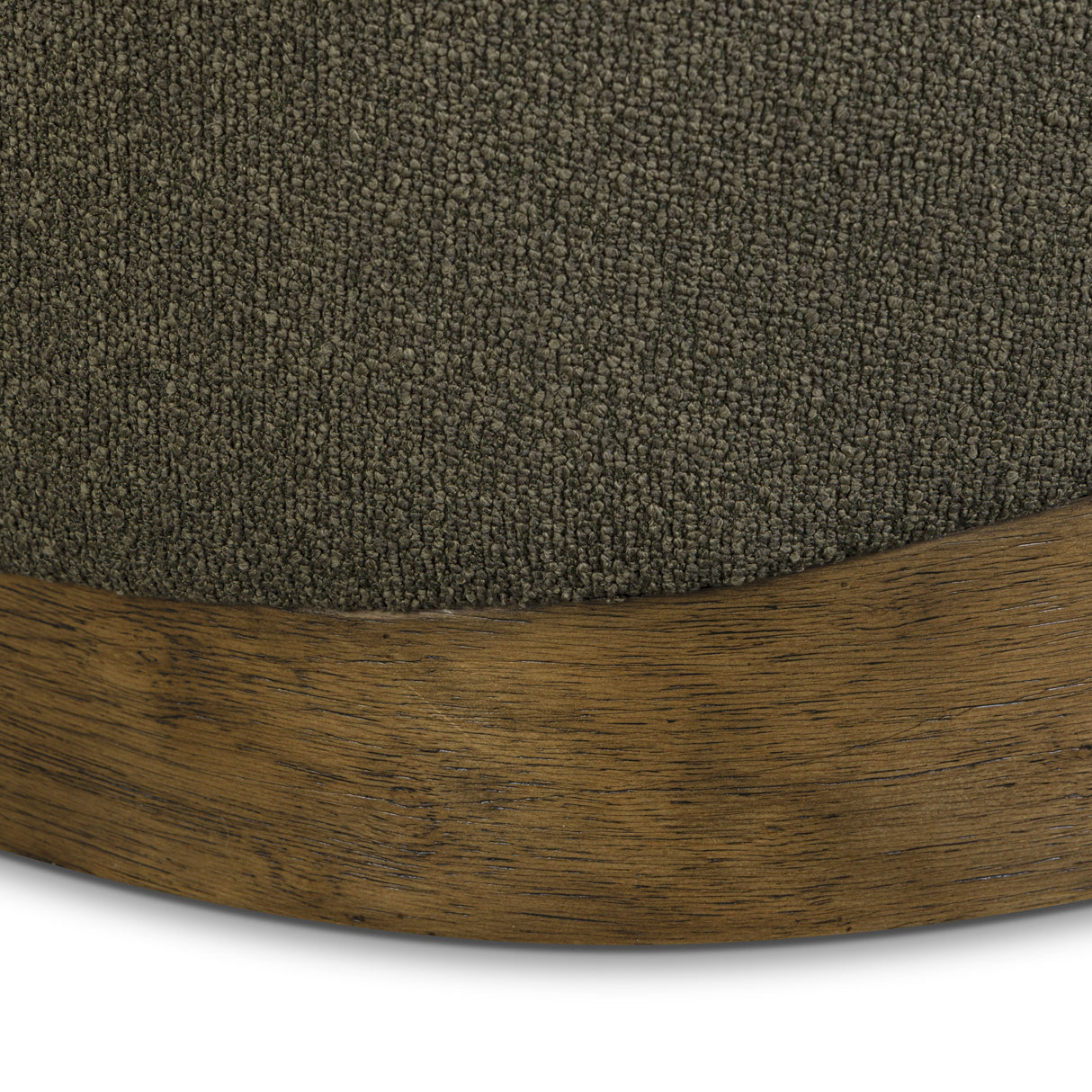 Domina Kale Green Boucle Ottoman by TOV Furniture at Eve Furniture
