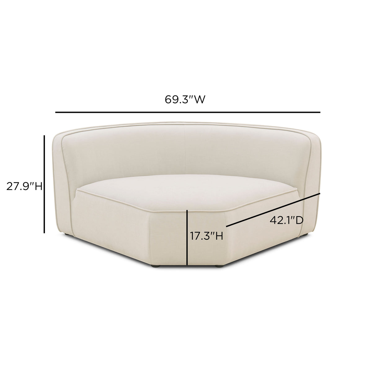 Travie Modular Wedge Corner Chair