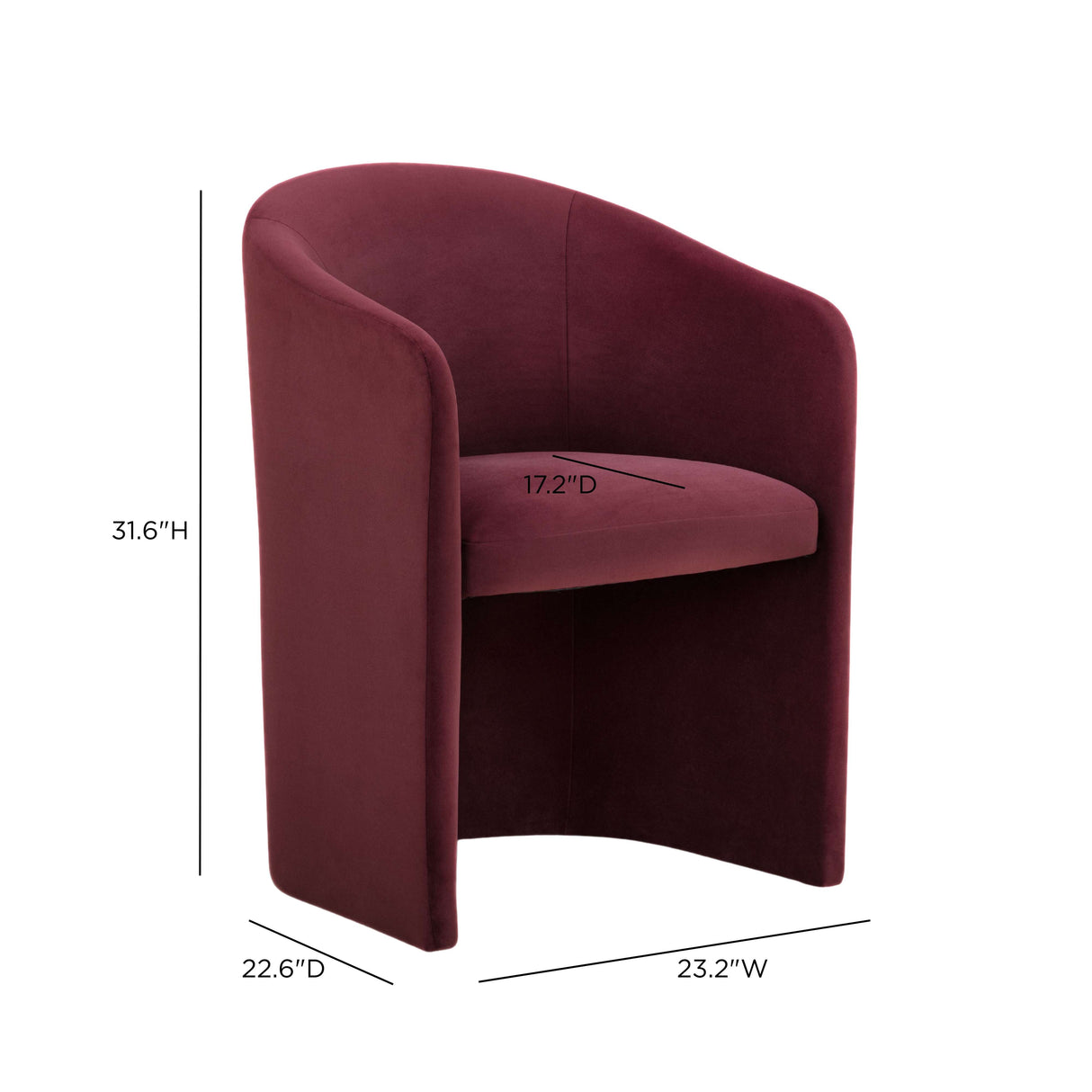 Seraphina Performance Velvet Dining Chair by TOV Furniture at Eve Furniture