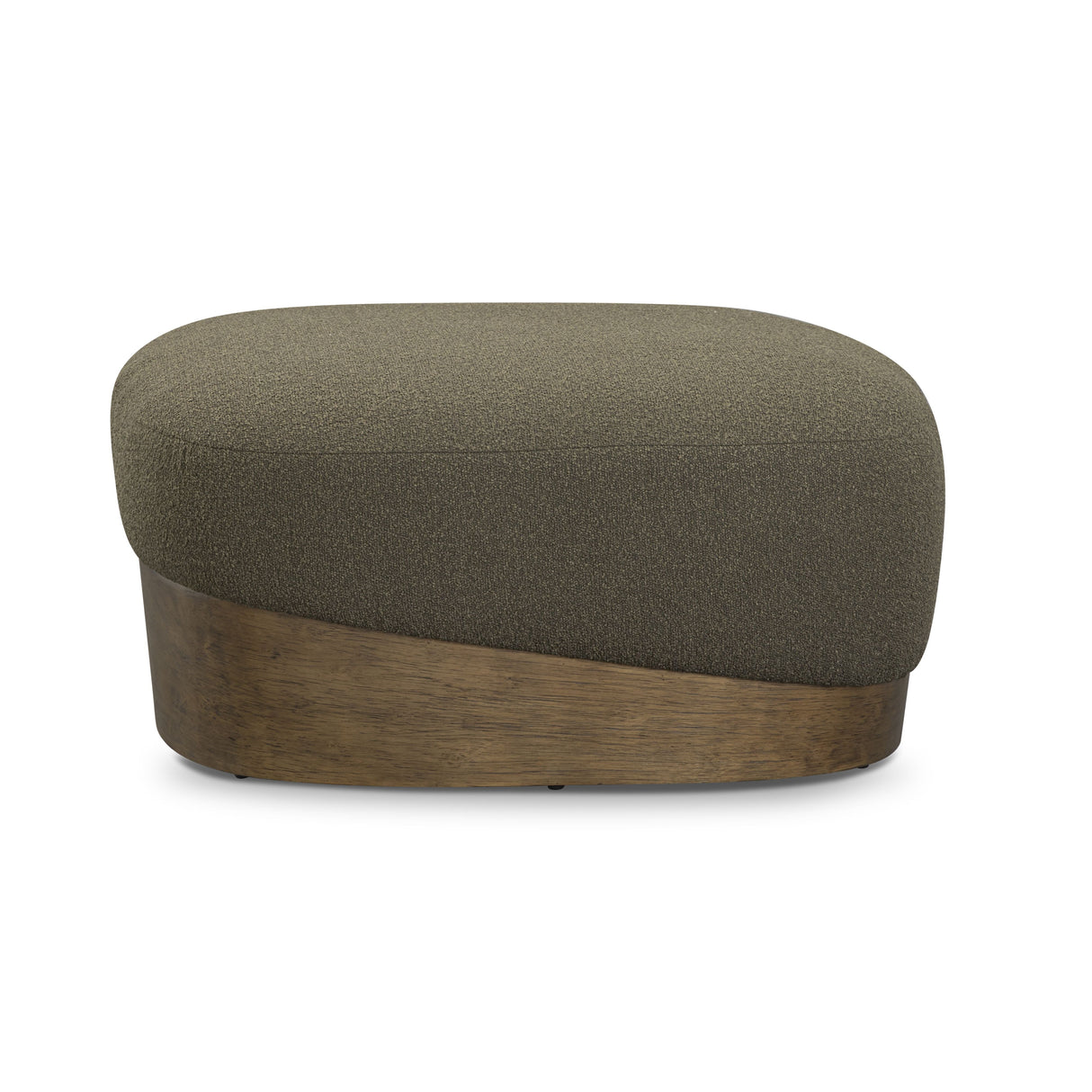 Domina Kale Green Boucle Ottoman by TOV Furniture at Eve Furniture