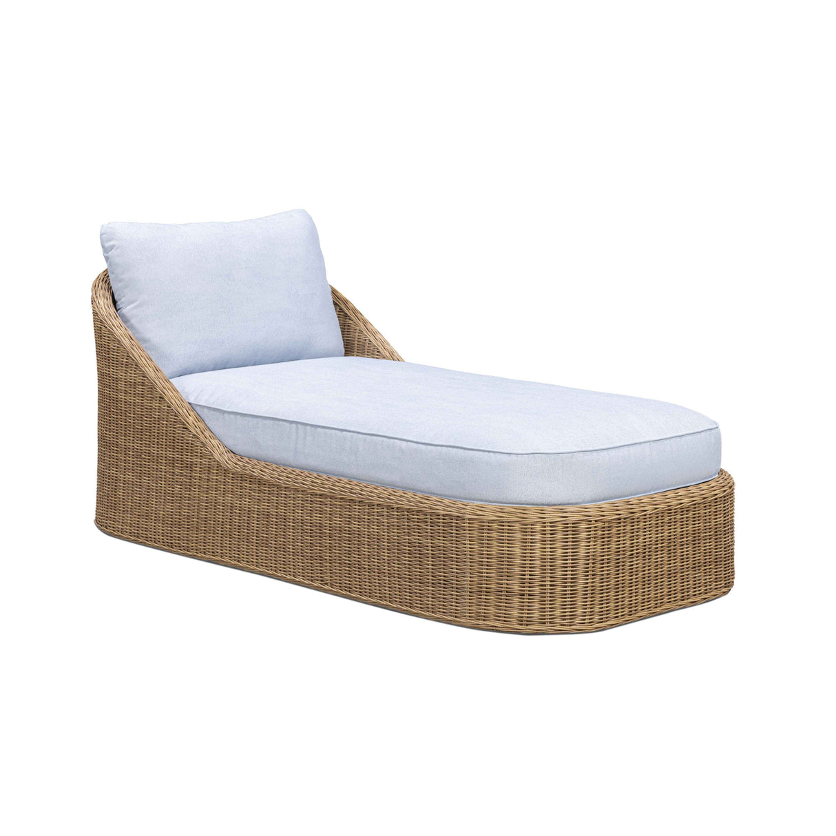 Axel Blue Boucle Outdoor Lounge Chair