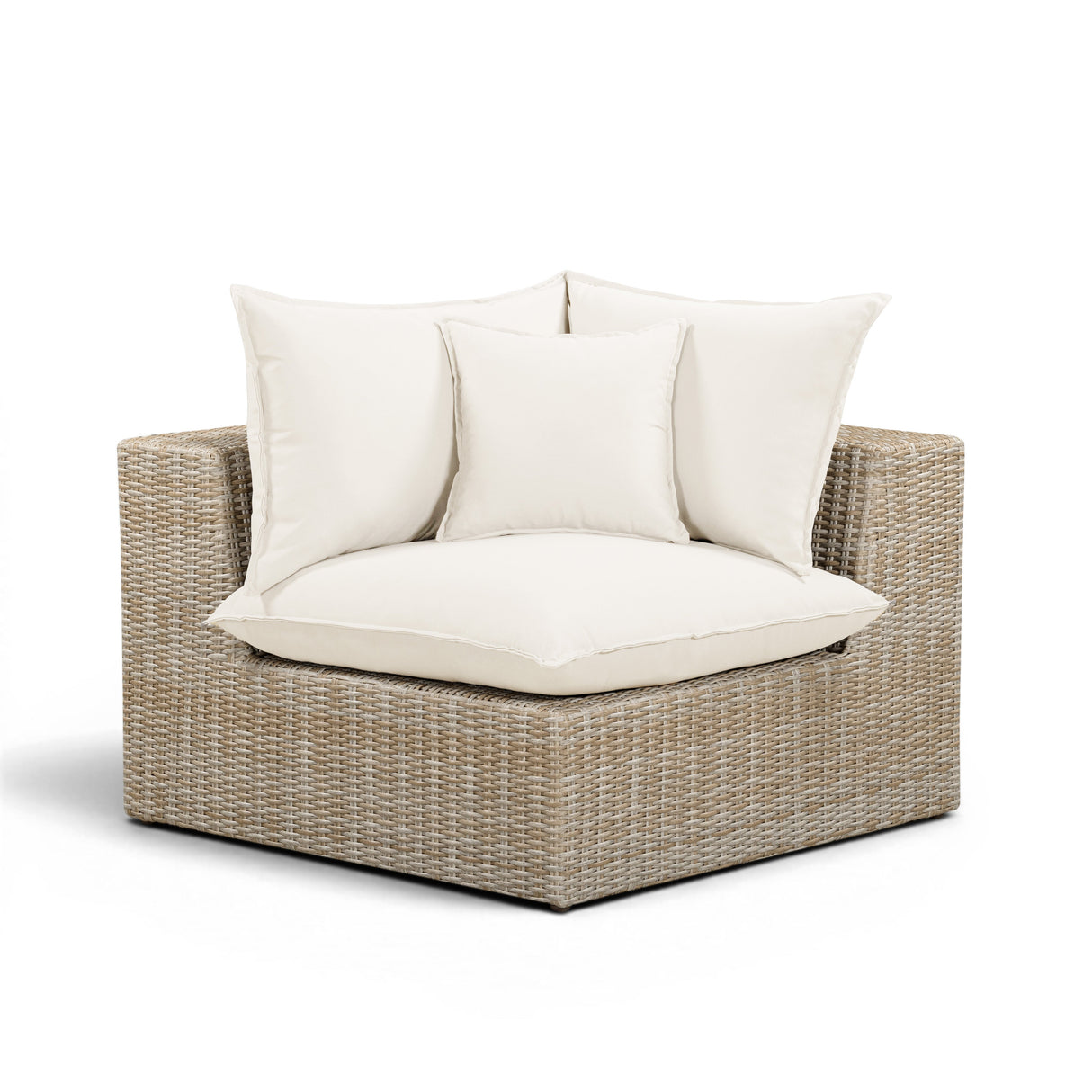 Cali Performance Fabric & Wicker Outdoor Corner Chair by TOV Furniture at Eve Furniture