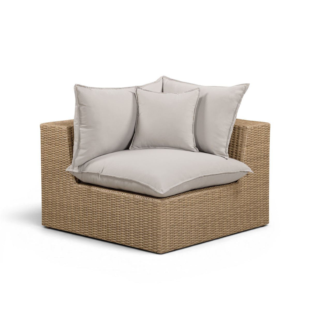 Cali Performance Fabric & Wicker Outdoor Corner Chair by TOV Furniture at Eve Furniture