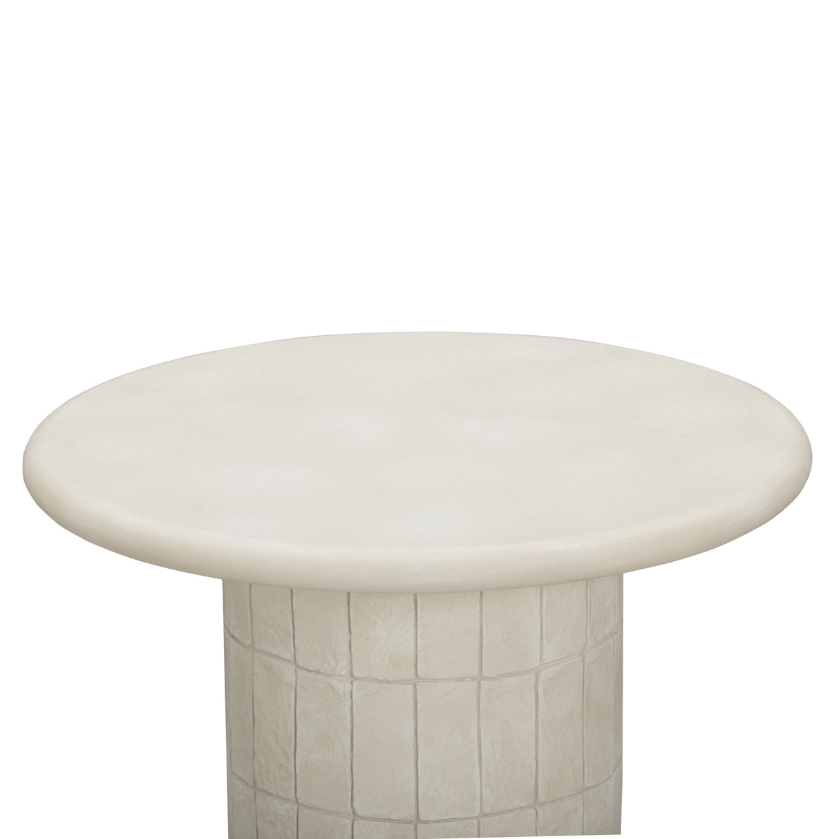 Fafo Beige Indoor/Outdoor Concrete Side Table by TOV Furniture at Eve Furniture