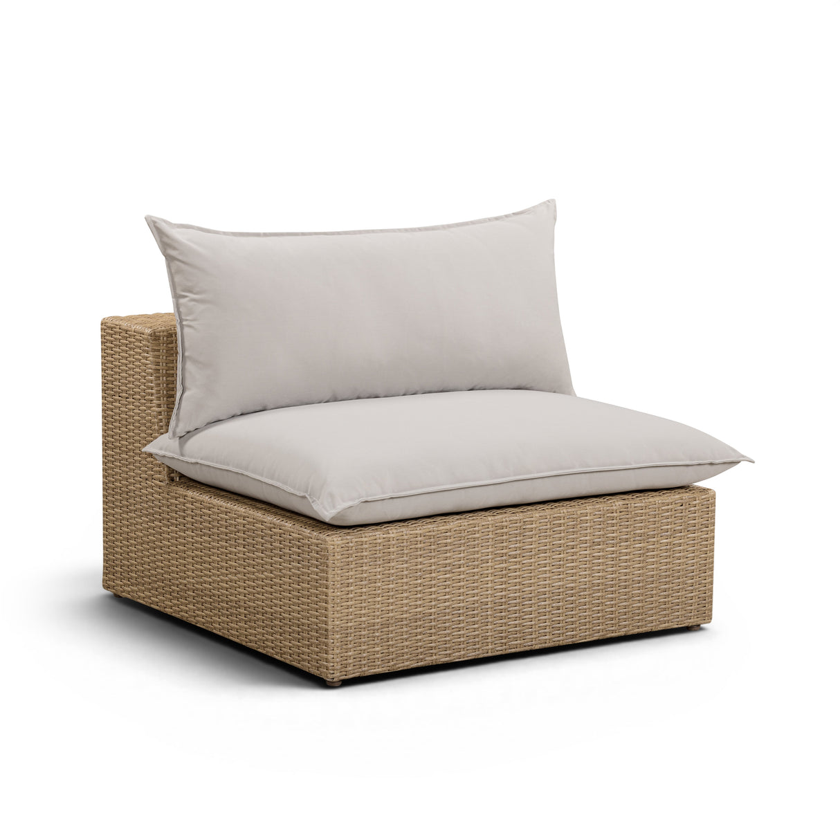 Cali Performance Fabric & Wicker Outdoor Armless Chair by TOV Furniture at Eve Furniture