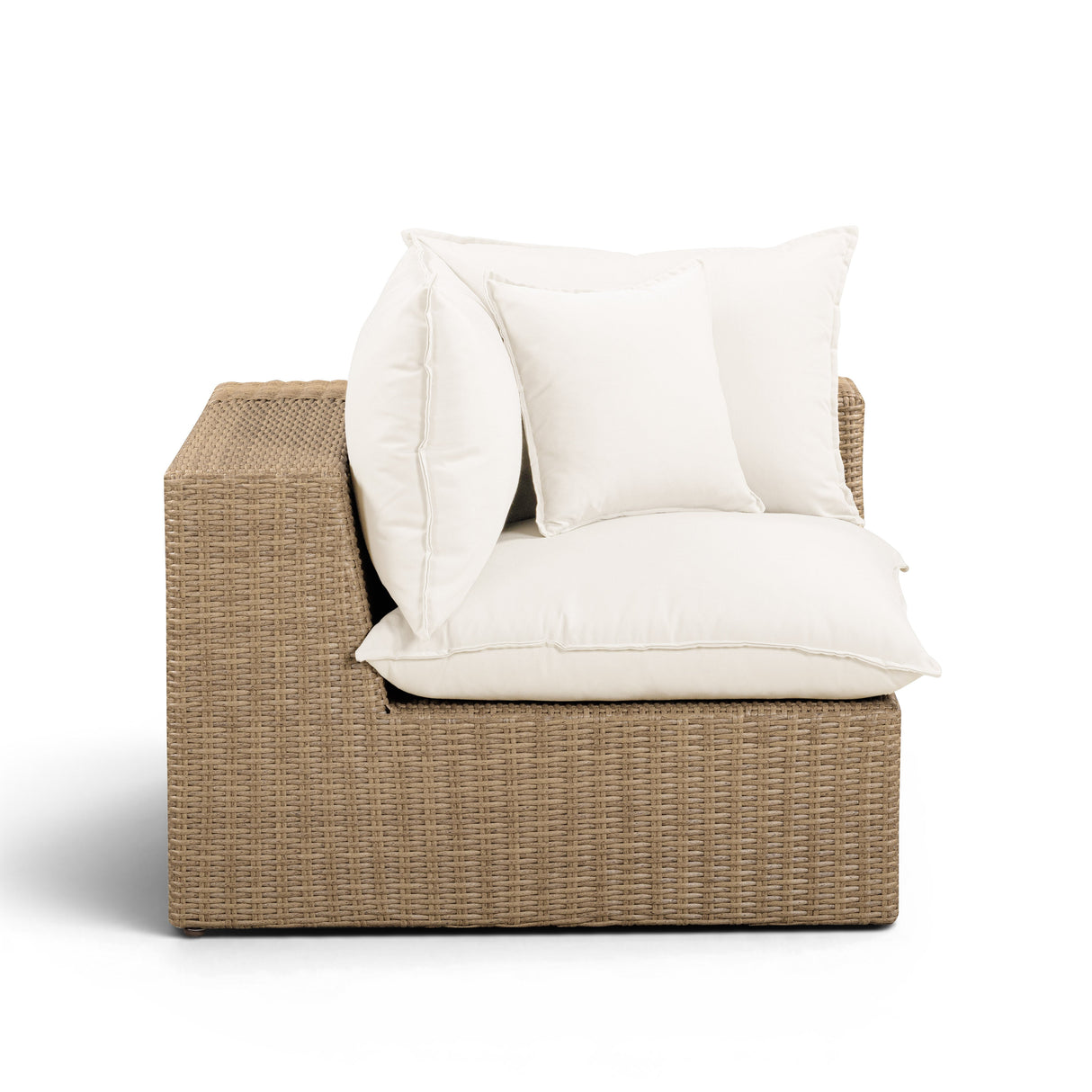 Cali Performance Fabric & Wicker Outdoor Corner Chair by TOV Furniture at Eve Furniture