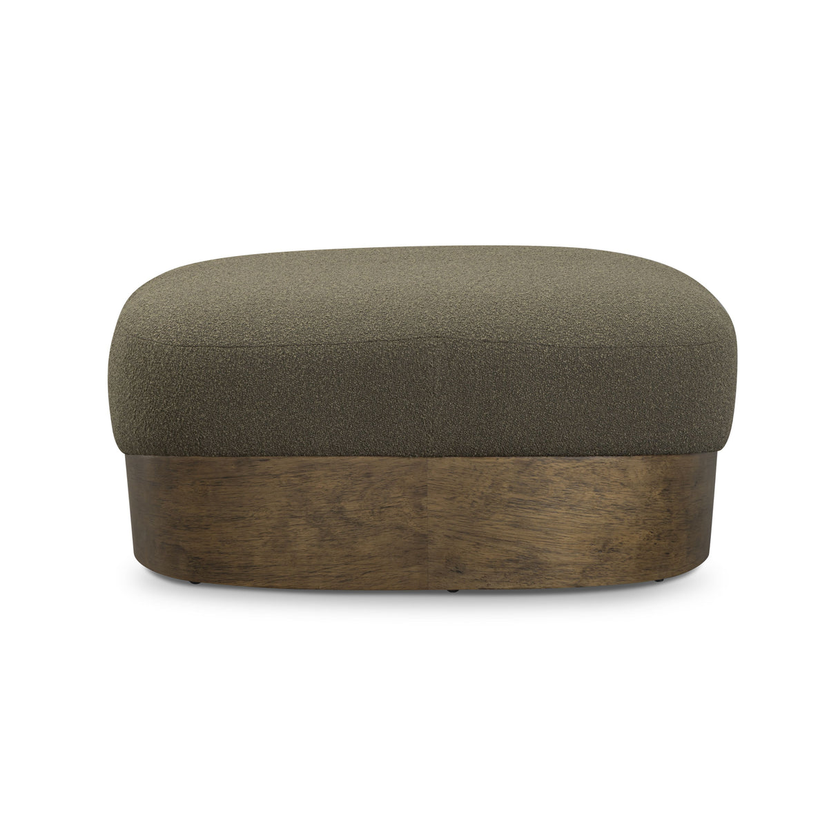 Domina Kale Green Boucle Ottoman by TOV Furniture at Eve Furniture