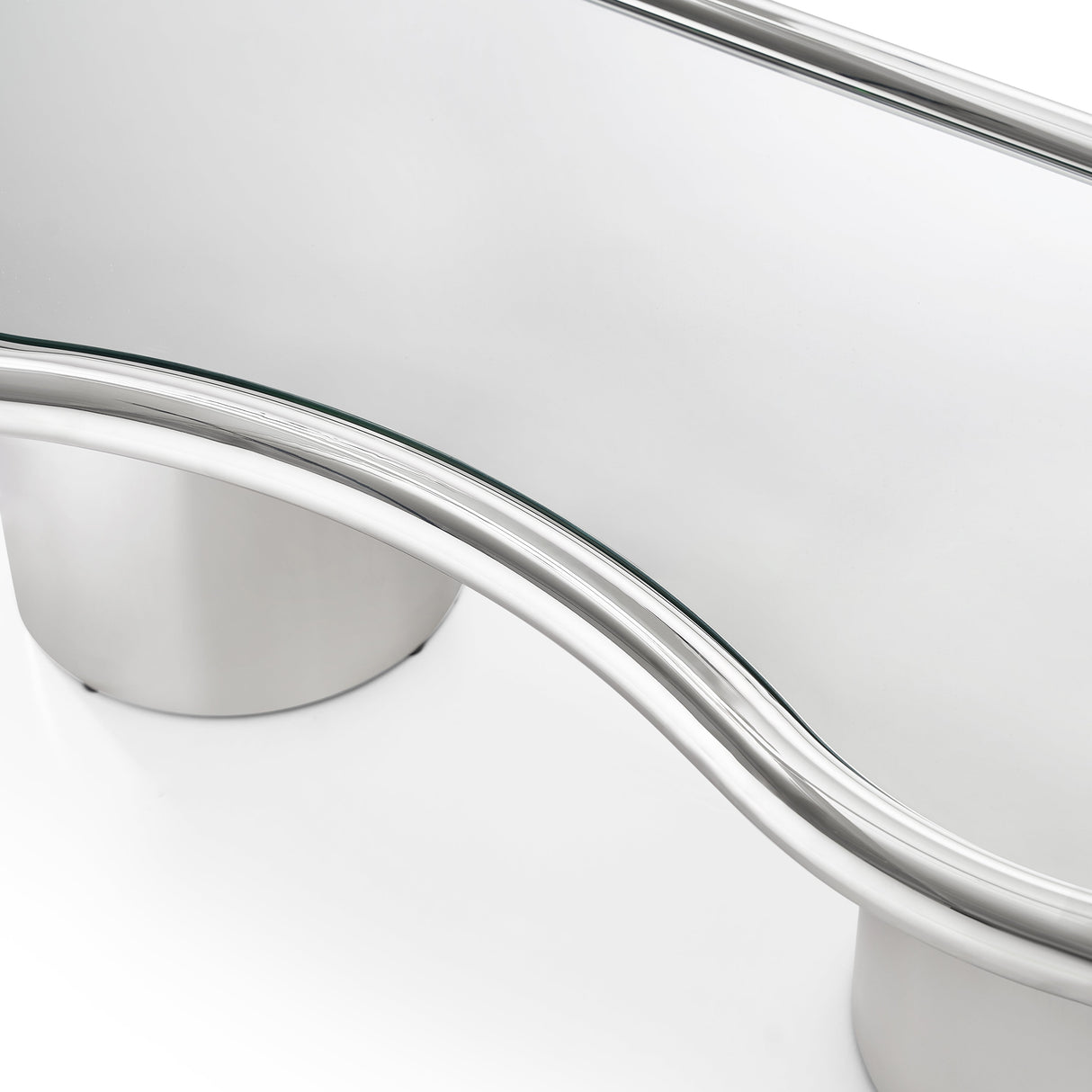 Sorya 51" Chrome Coffee Table by TOV Furniture at Eve Furniture