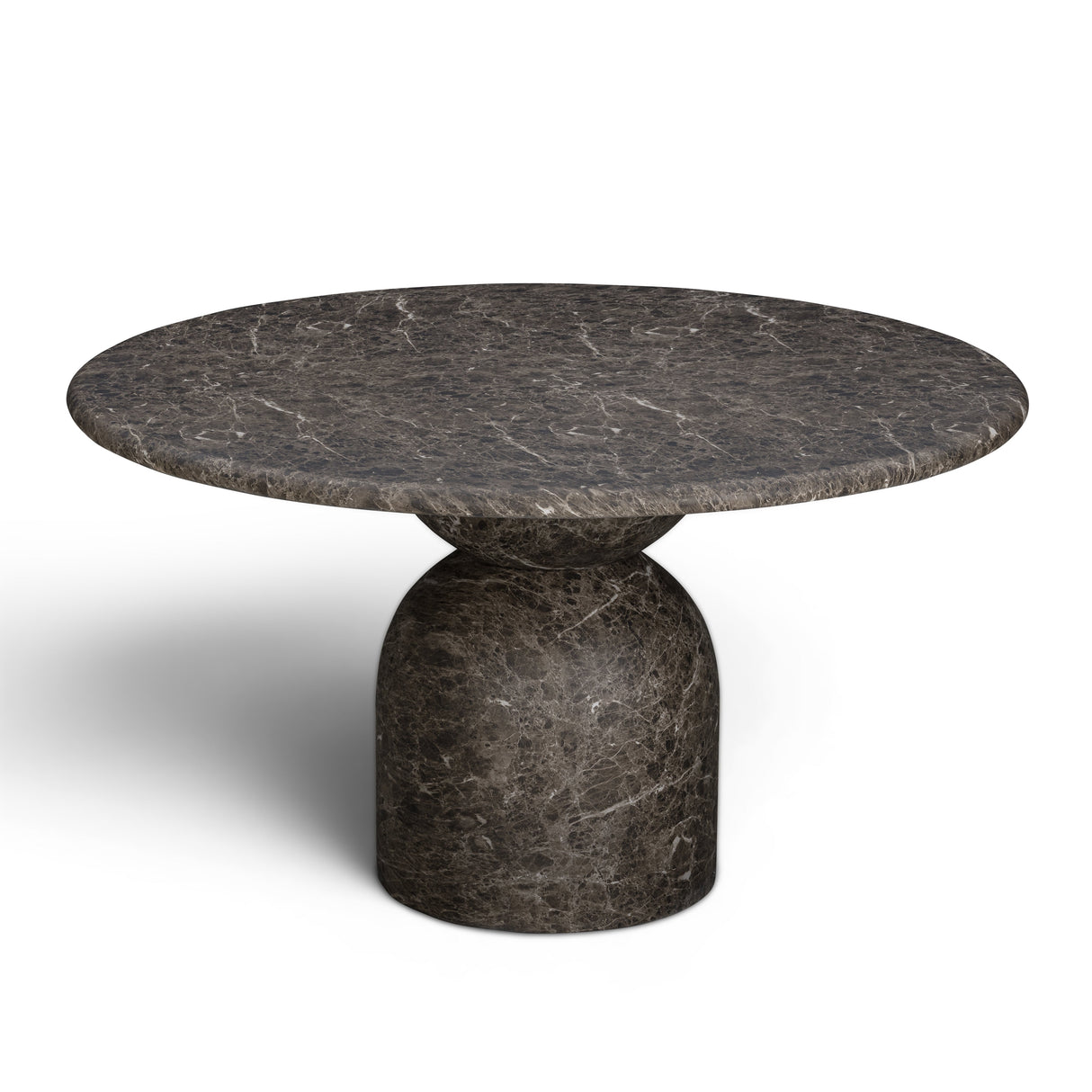 Cynthia 54" Dark Emperador Faux Marble Indoor/Outdoor Dining Table by TOV Furniture at Eve Furniture