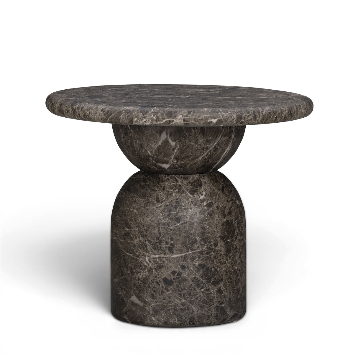 Cynthia Dark Emperador Faux Marble Indoor/Outdoor Side Table by TOV Furniture at Eve Furniture