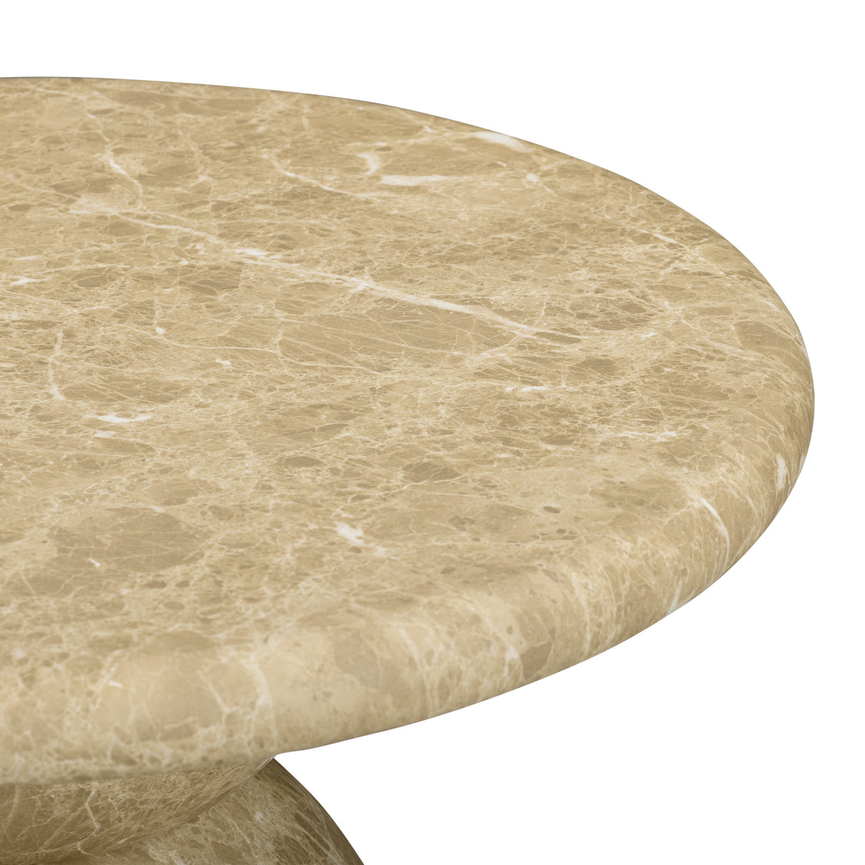 Cynthia Light Emperador Faux Marble Indoor/Outdoor Side Table by TOV Furniture at Eve Furniture
