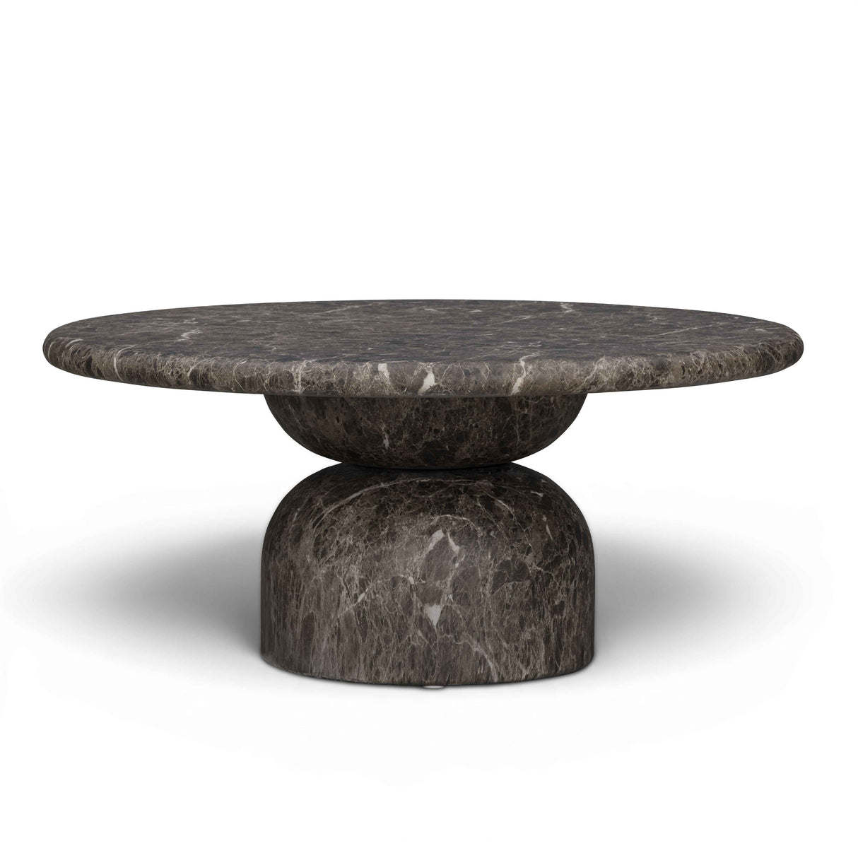 Cynthia 36" Dark Emperador Faux Marble Indoor/Outdoor Coffee Table by TOV Furniture at Eve Furniture