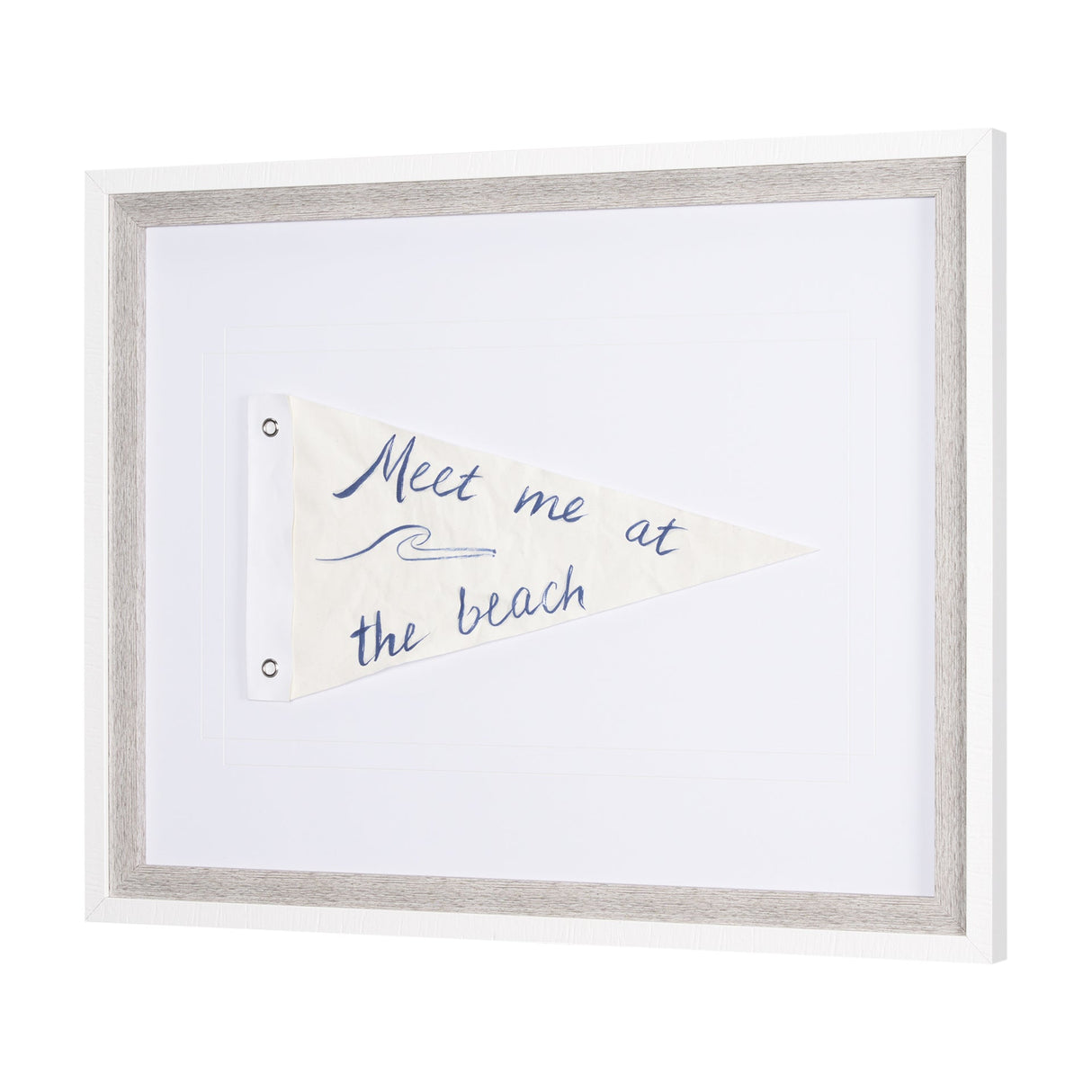 Meet Me at The Beach by Mercana Studio Hand Embellished Textured Framed Art Print Matted under Glass by Mercana at Eve Furniture