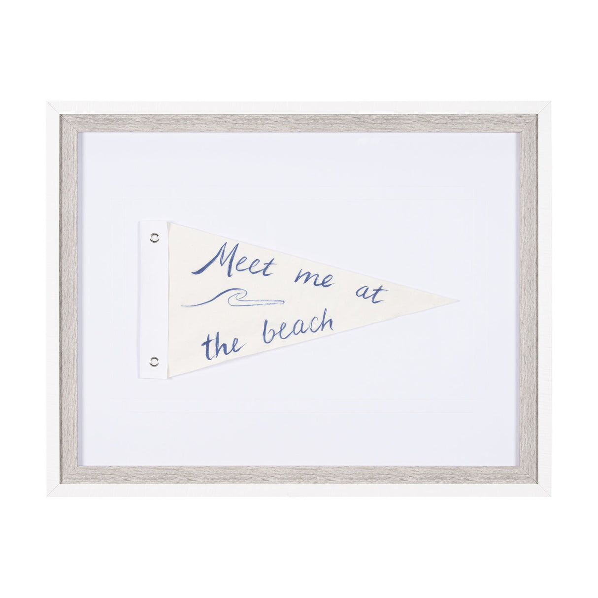 Meet Me at The Beach by Mercana Studio Hand Embellished Textured Framed Art Print Matted under Glass by Mercana at Eve Furniture