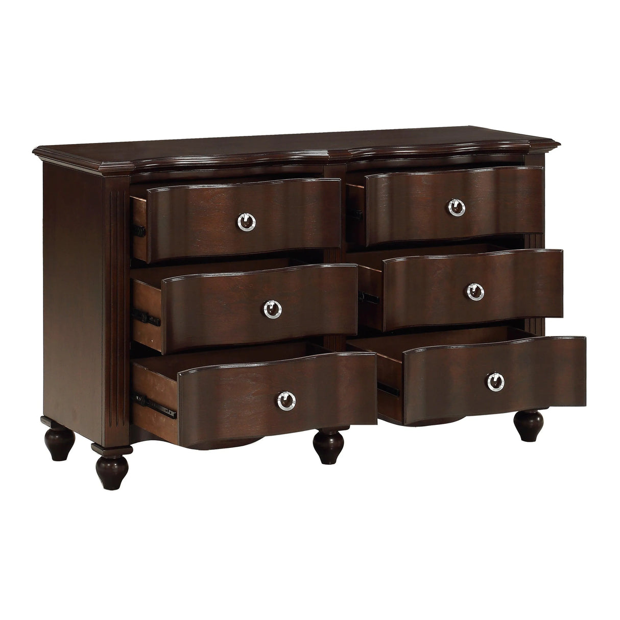 Meghan Espresso Dresser by Homelegance at Eve Furniture