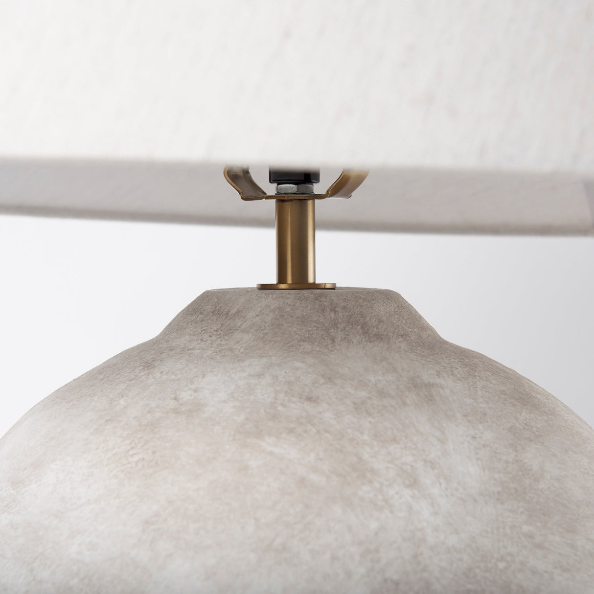 Mehdi Cream Ceramic Table Lamp by Mercana at Eve Furniture