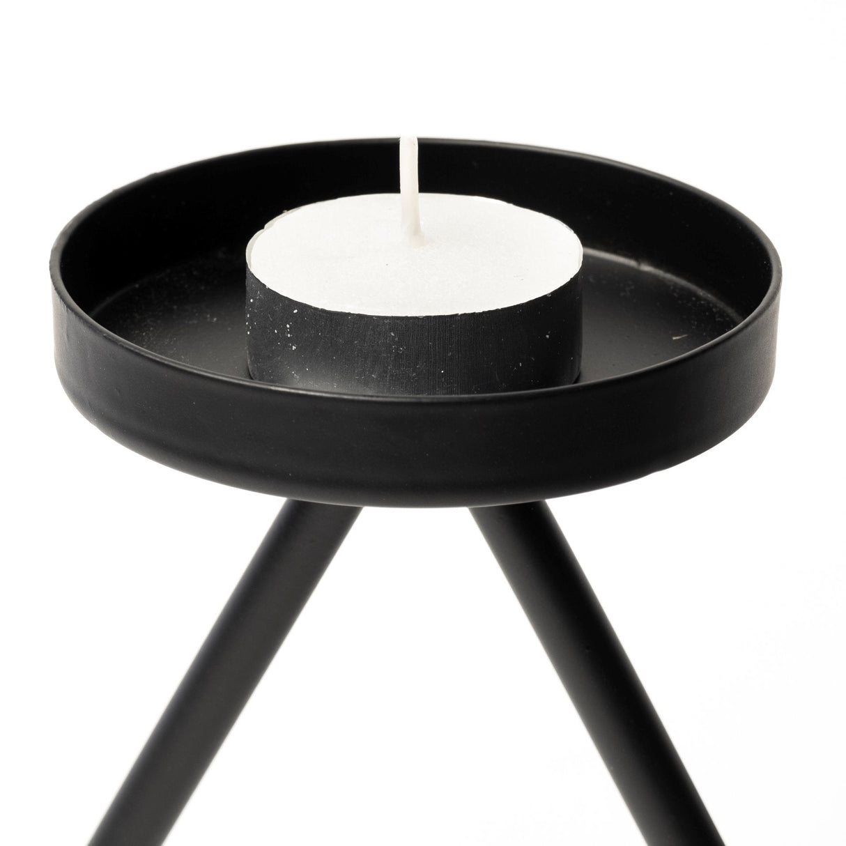 Meira Black Metal Seven Votive Table Candle Holder by Mercana at Eve Furniture
