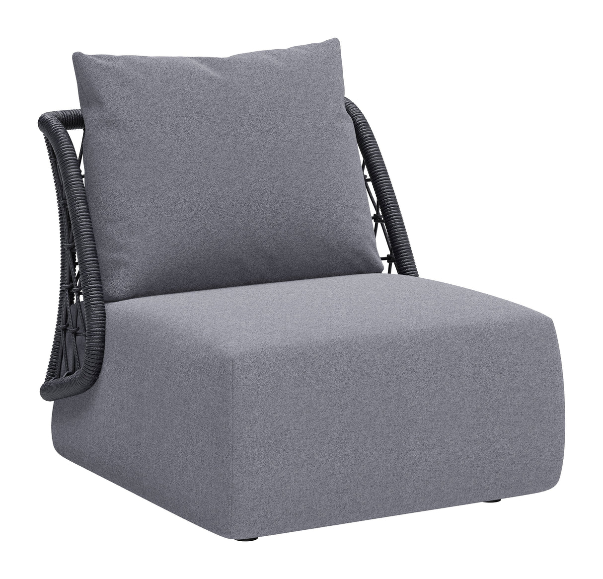 Mekan Gray Outdoor Accent Chair by Zuomod at Eve Furniture