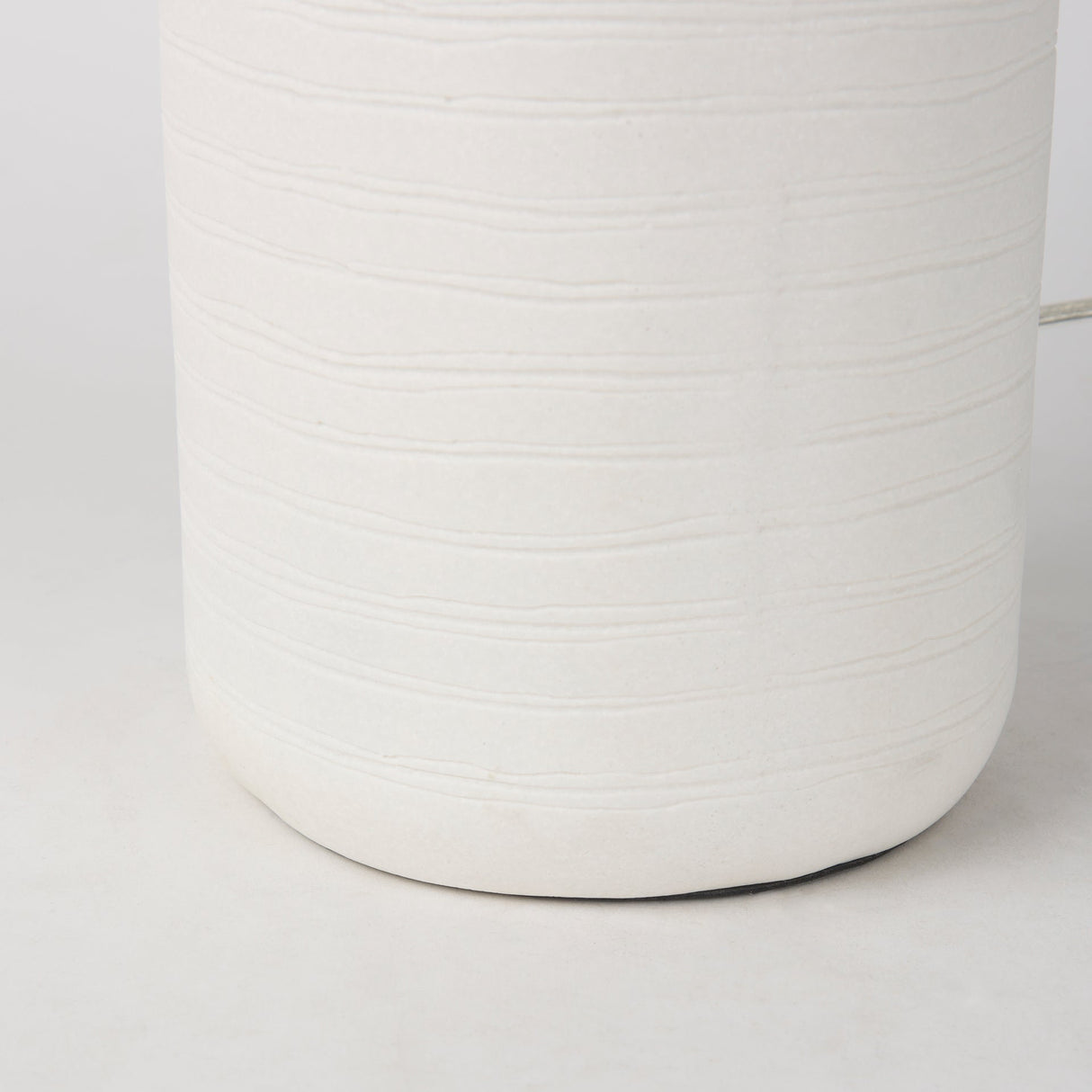 Melanie 17.0L x 17.0W x 30.5H White Shade W/White Base Table Lamp by Mercana at Eve Furniture