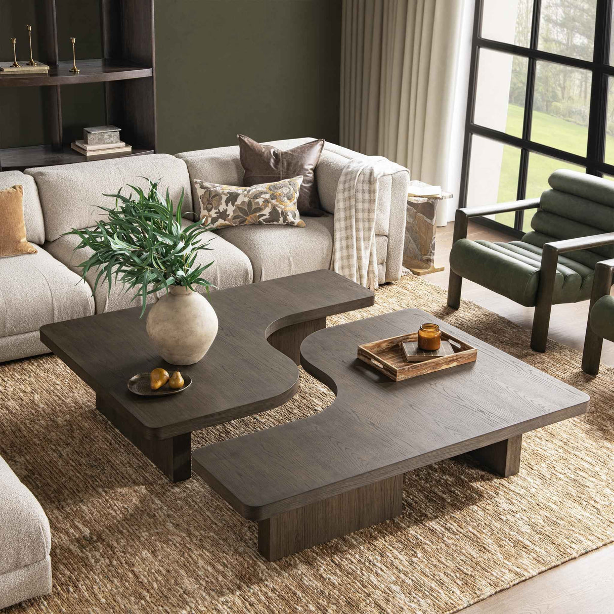 Melina 2 Piece 63" Coffee Table - Havana Brown by Classic Home at Eve Furniture
