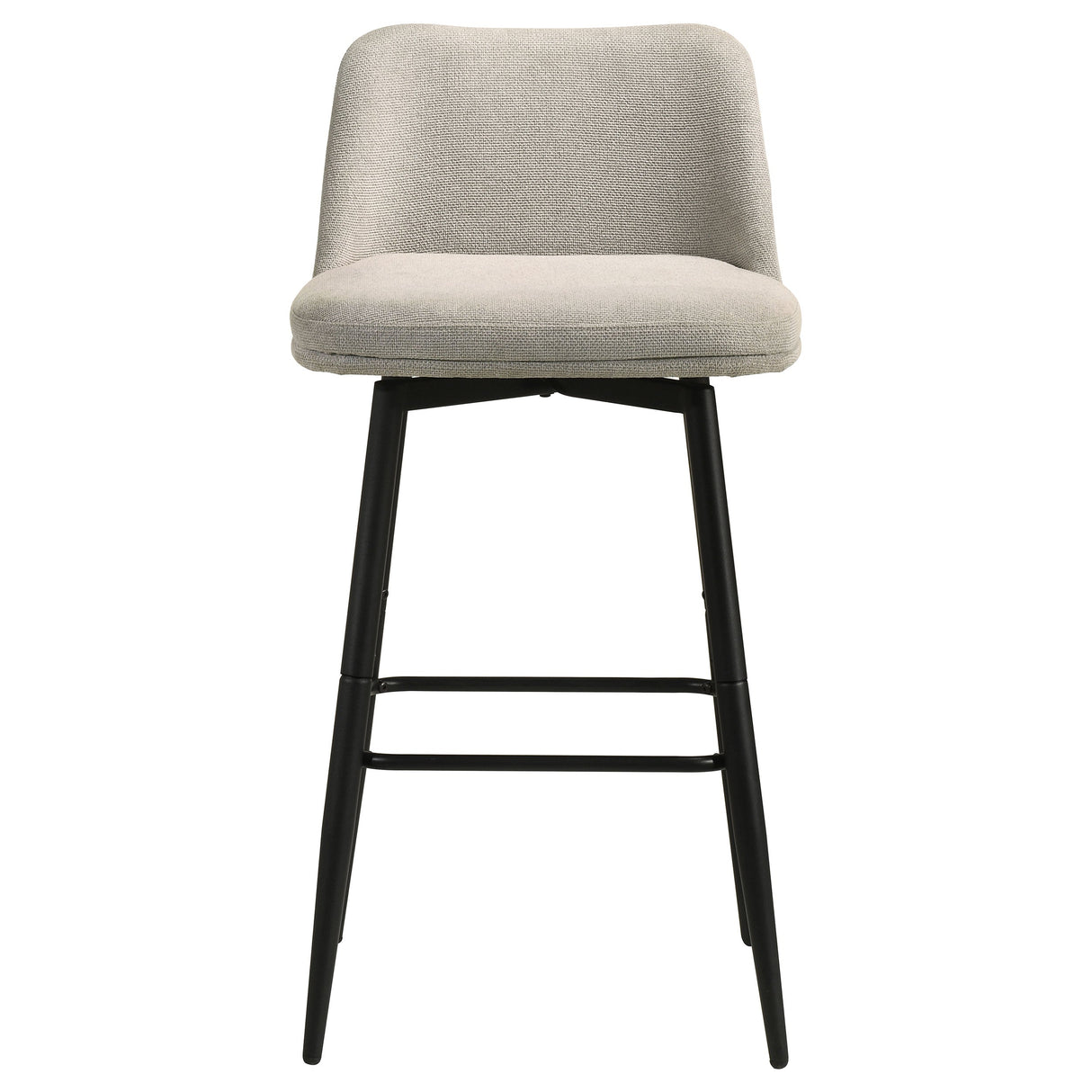 Mellor Brown Fabric Upholstered Swivel Bar Chair Slate (Set of 2) by Coaster at Eve Furniture