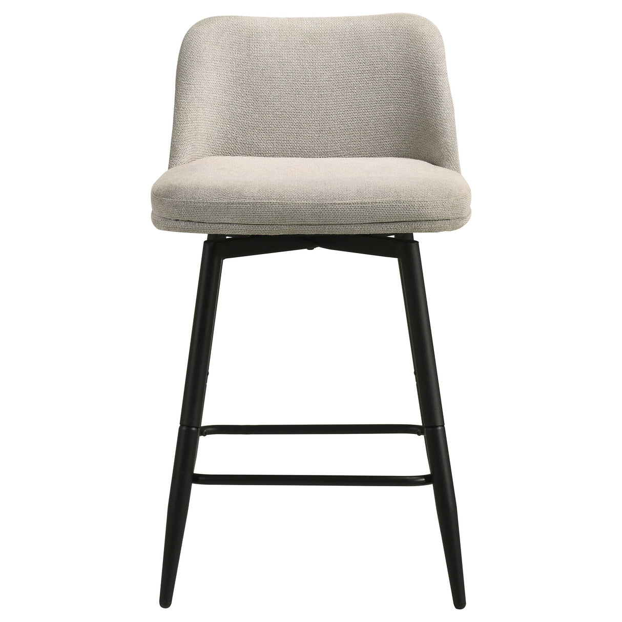 Mellor Slate Brown Fabric Upholstered Swivel Counter Chair (Set Of 2) by Coaster at Eve Furniture