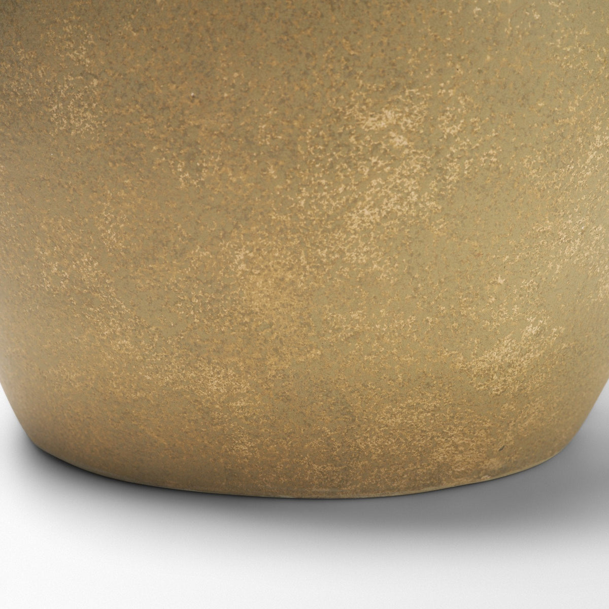 Melo Large Distressed Citron Yellow Ceramic Vase by Mercana at Eve Furniture