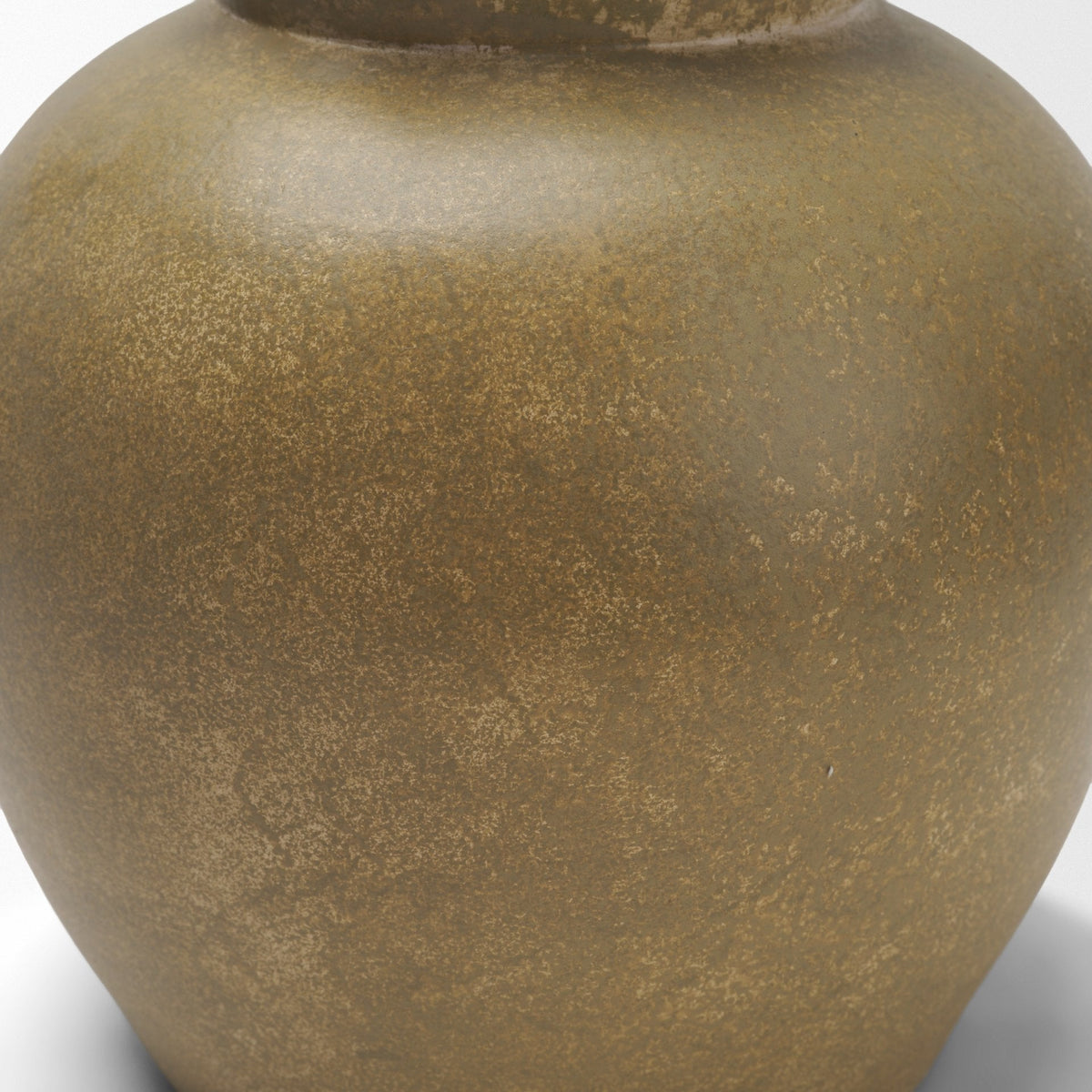 Melo Small Distressed Citron Yellow Ceramic Vase by Mercana at Eve Furniture