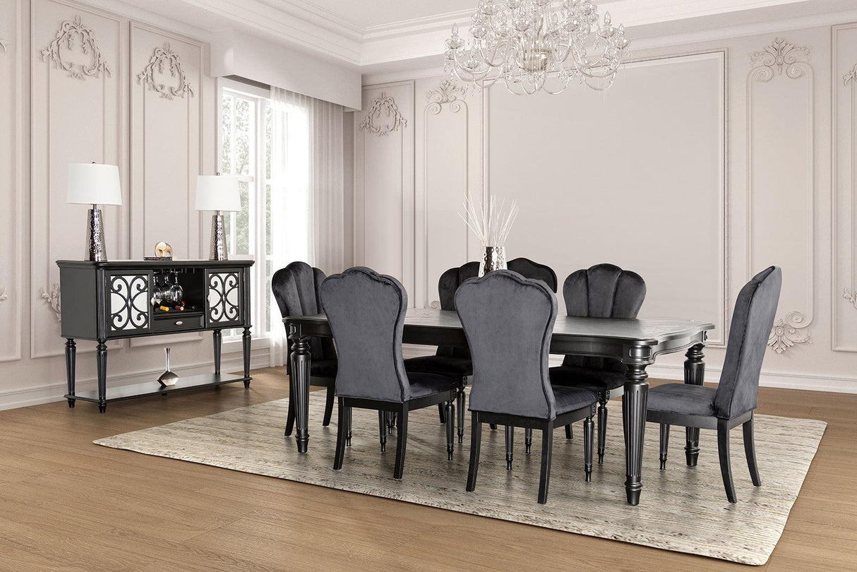 Melodi Parc Black Dining Table by Furniture of America at Eve Furniture
