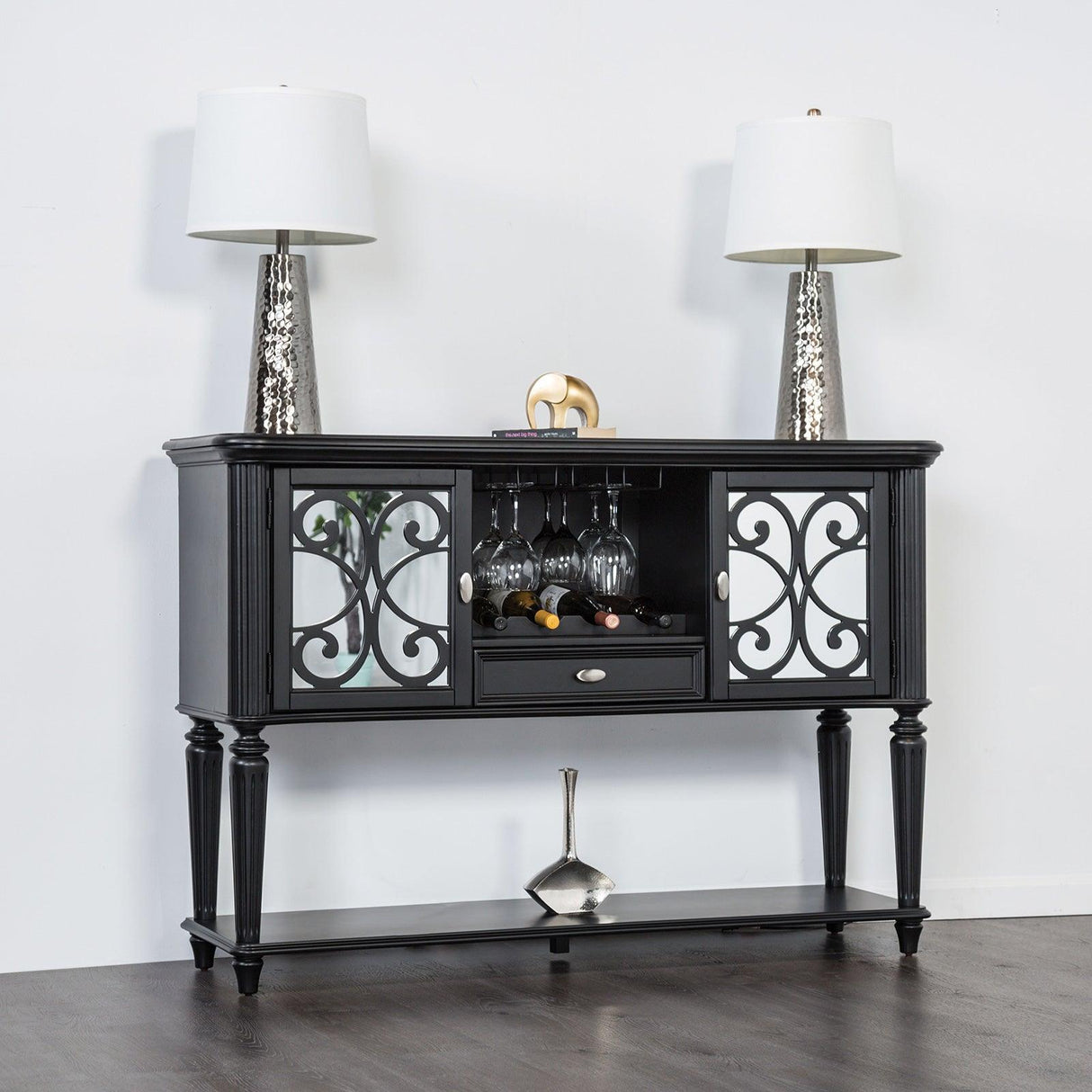 Melodi Parc Black Server by Furniture of America at Eve Furniture